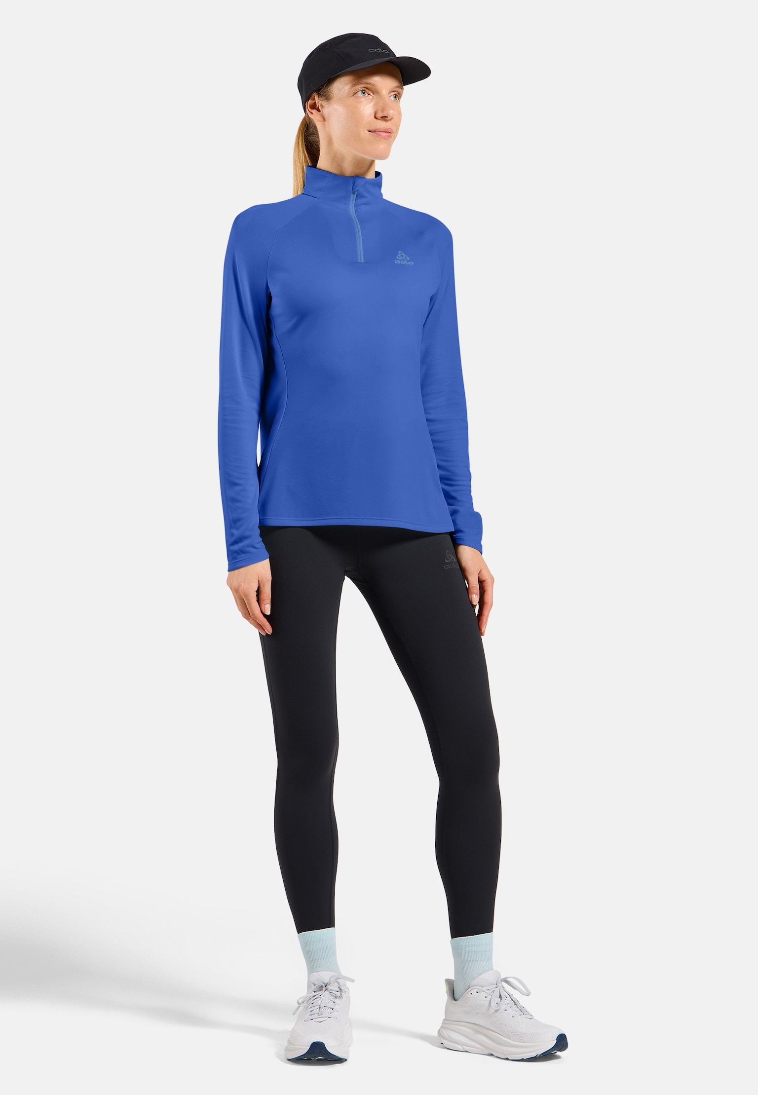 Mid layer da corsa Essentials con mezza zip da donna