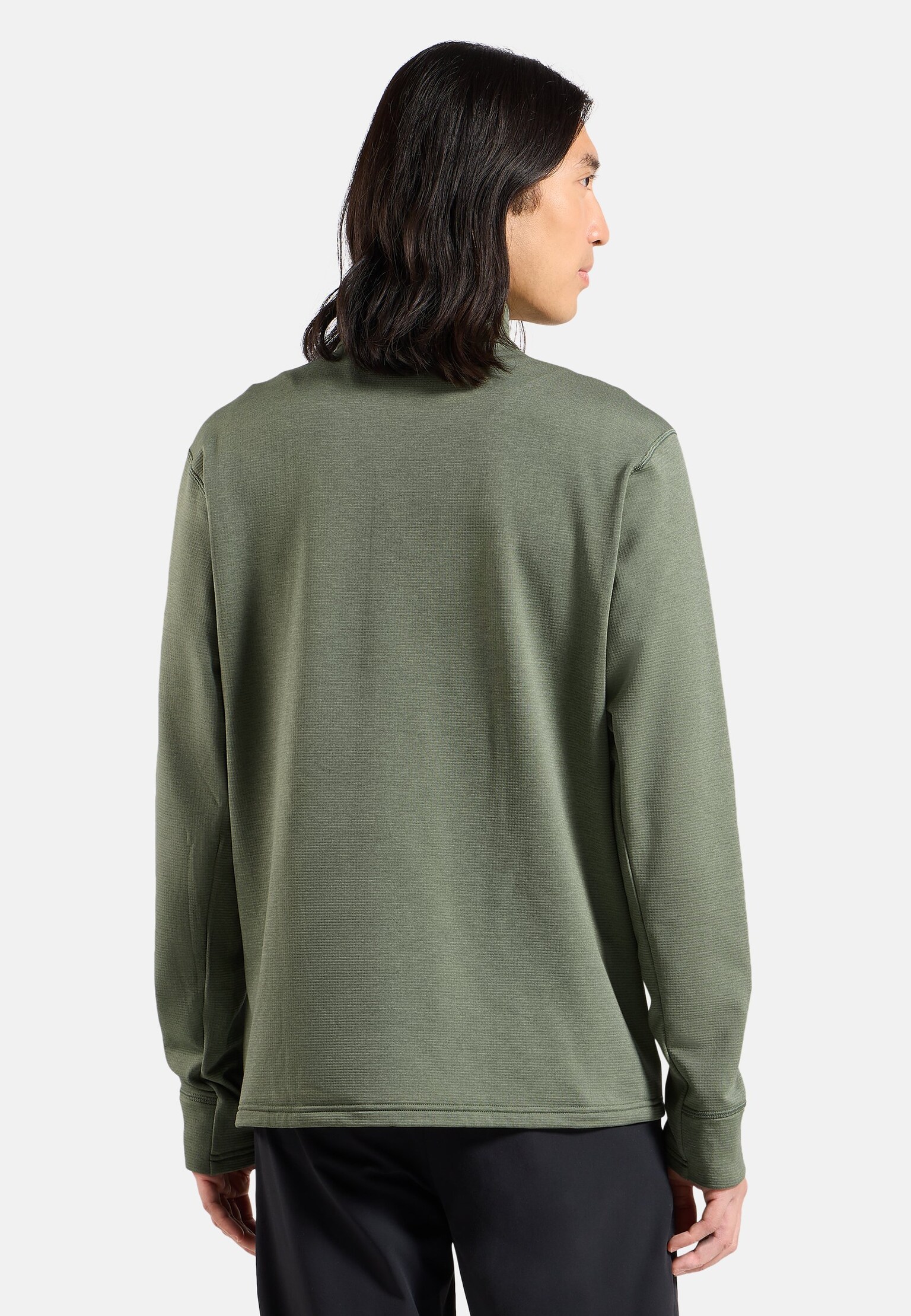 Mid layer multisport Essentials in pile con lavorazione a reticolo a zip intera