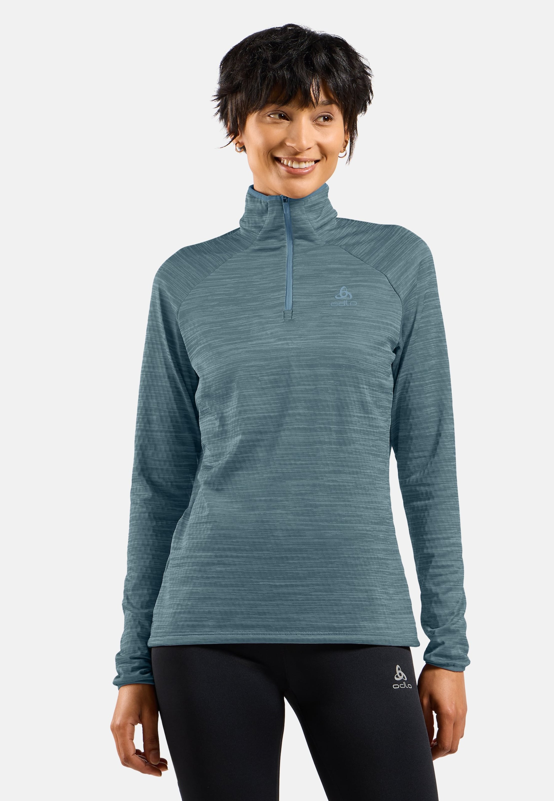 Odlo Essential Thermal Lauf-Mid Layer Half-Zip für Damen - Training, Running - blau, S