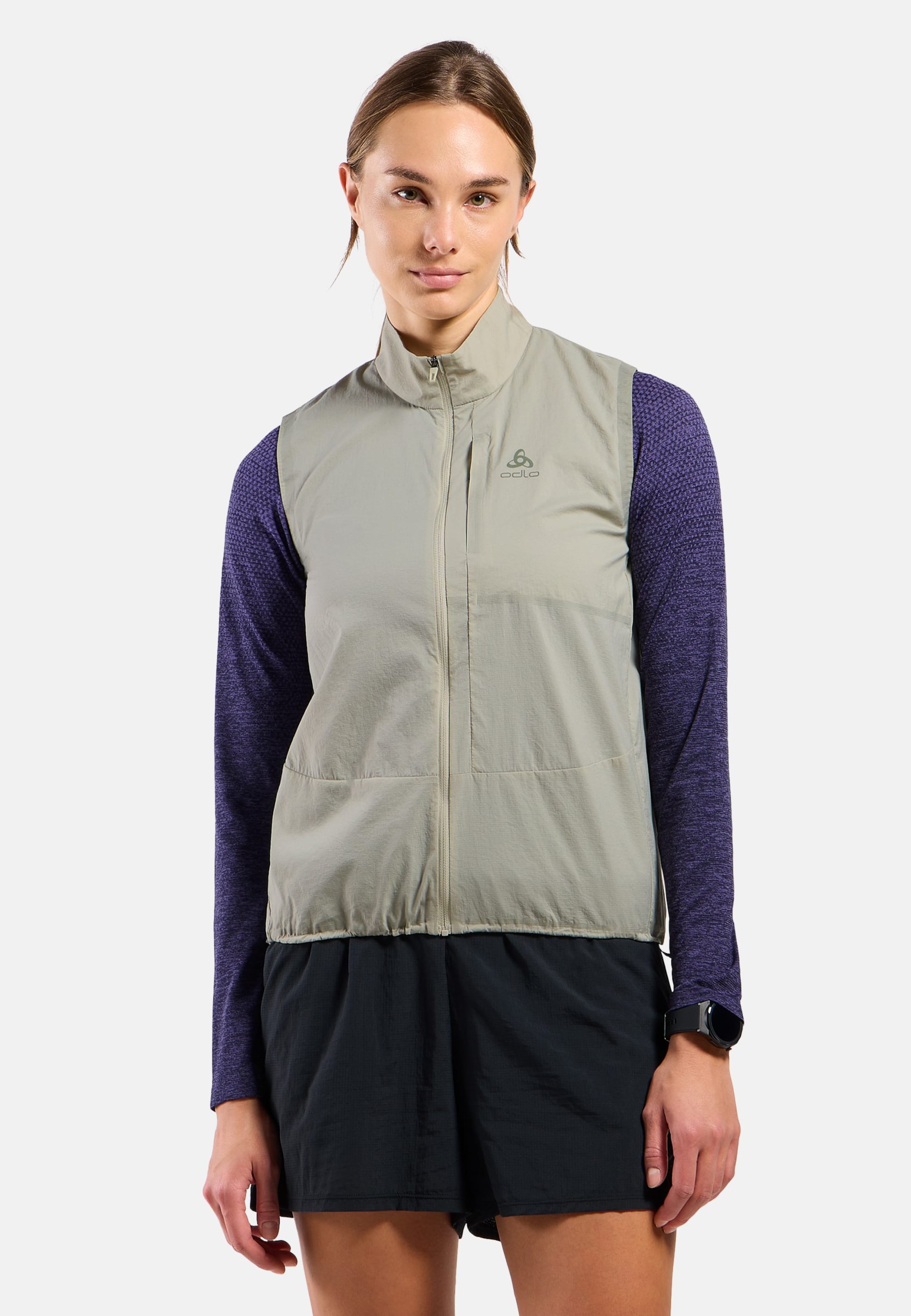 Odlo Zeroweight Laufweste für Damen - Running - beige, S