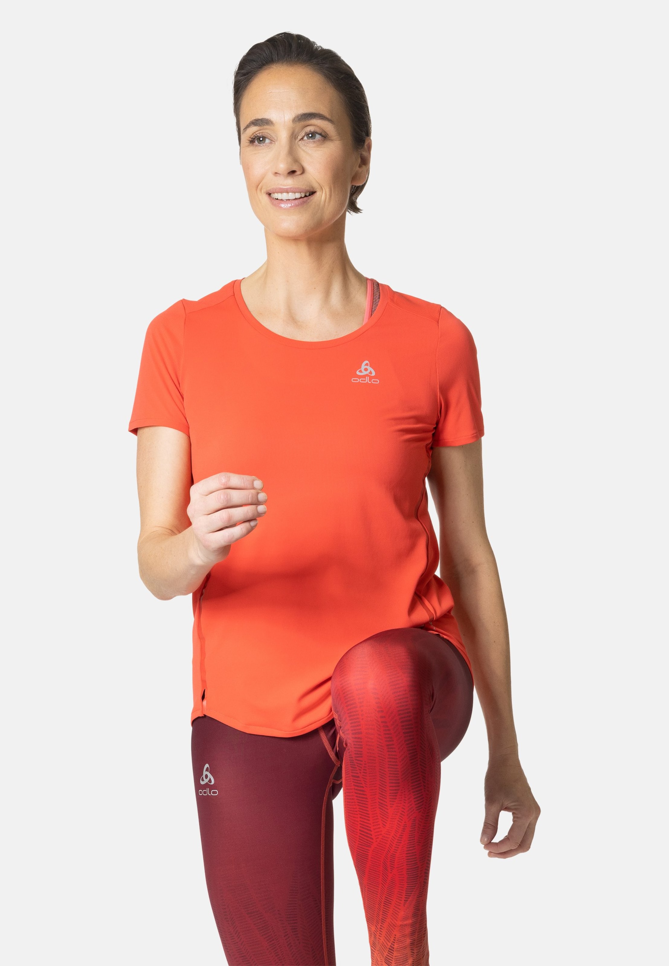 Odlo Zeroweight Chill-Tec Lauf-T-Shirt für Damen - Training, Running - rot, S