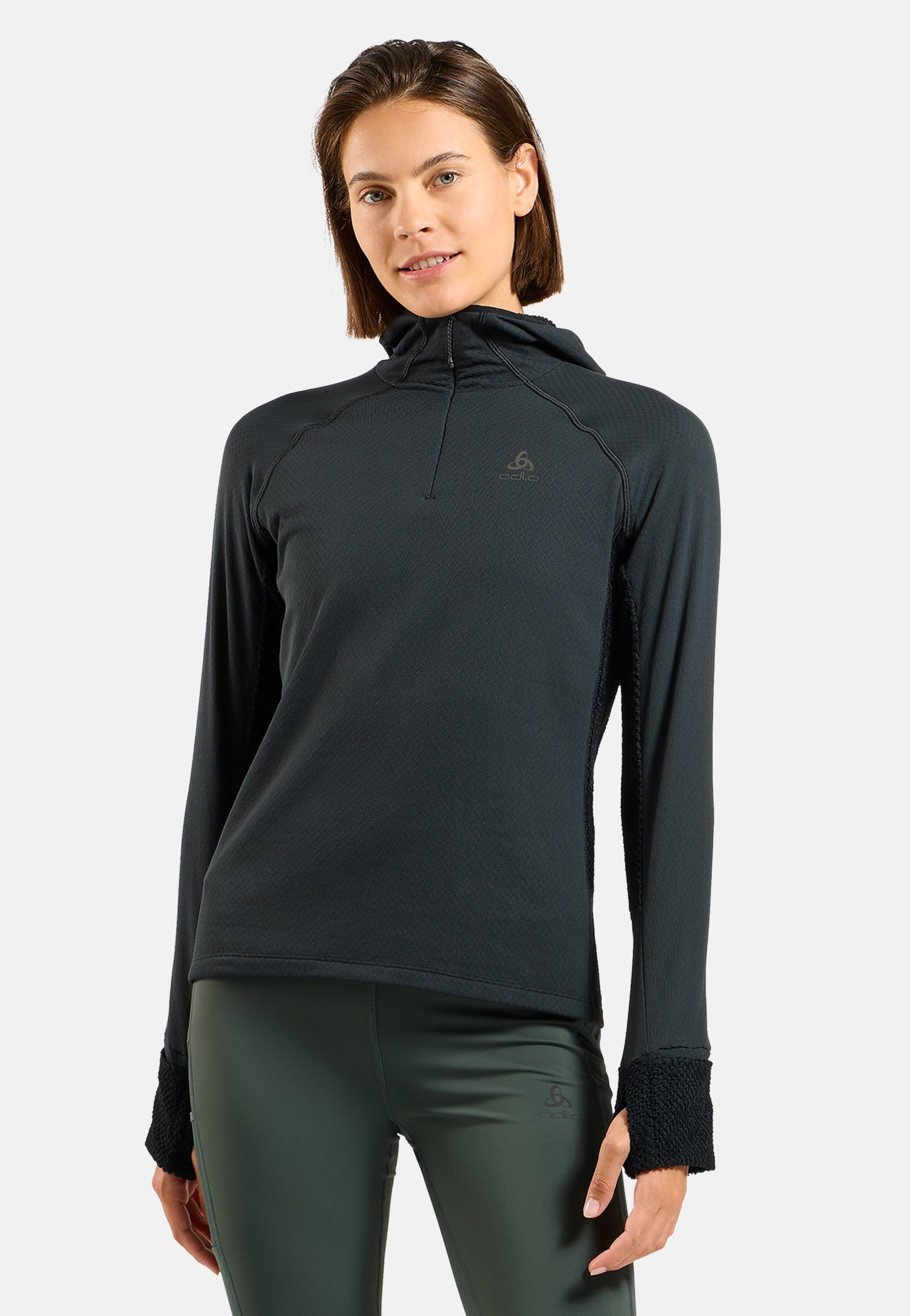 Odlo X-Alp Lauf-Hoodie für Damen - Trail Running, Running - schwarz, L