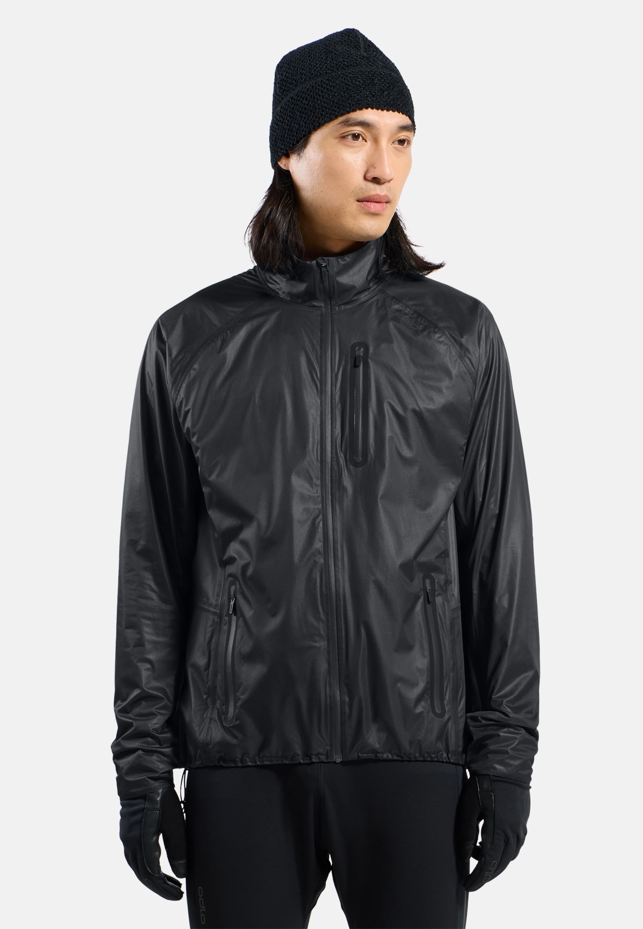 Odlo Zeroweight Dual Dry Waterproof Insulated Langlaufjacke für Herren - Skilanglauf - schwarz, M