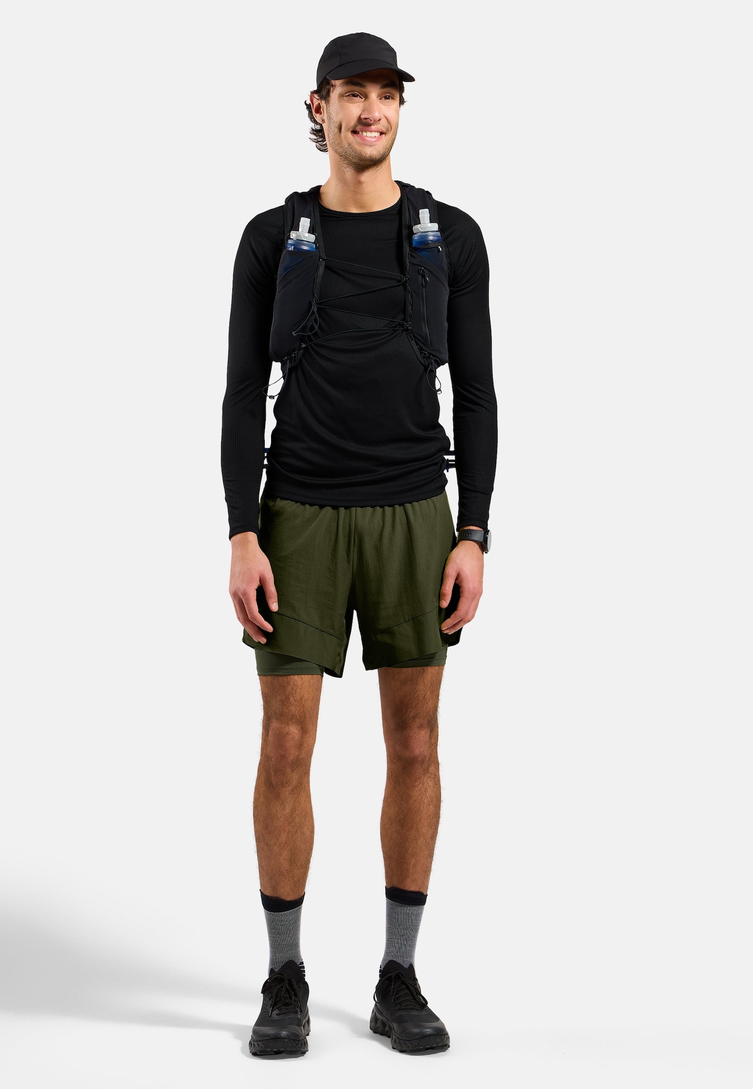 Short de running 2 en 1 X-Alp Trail 6 Inch