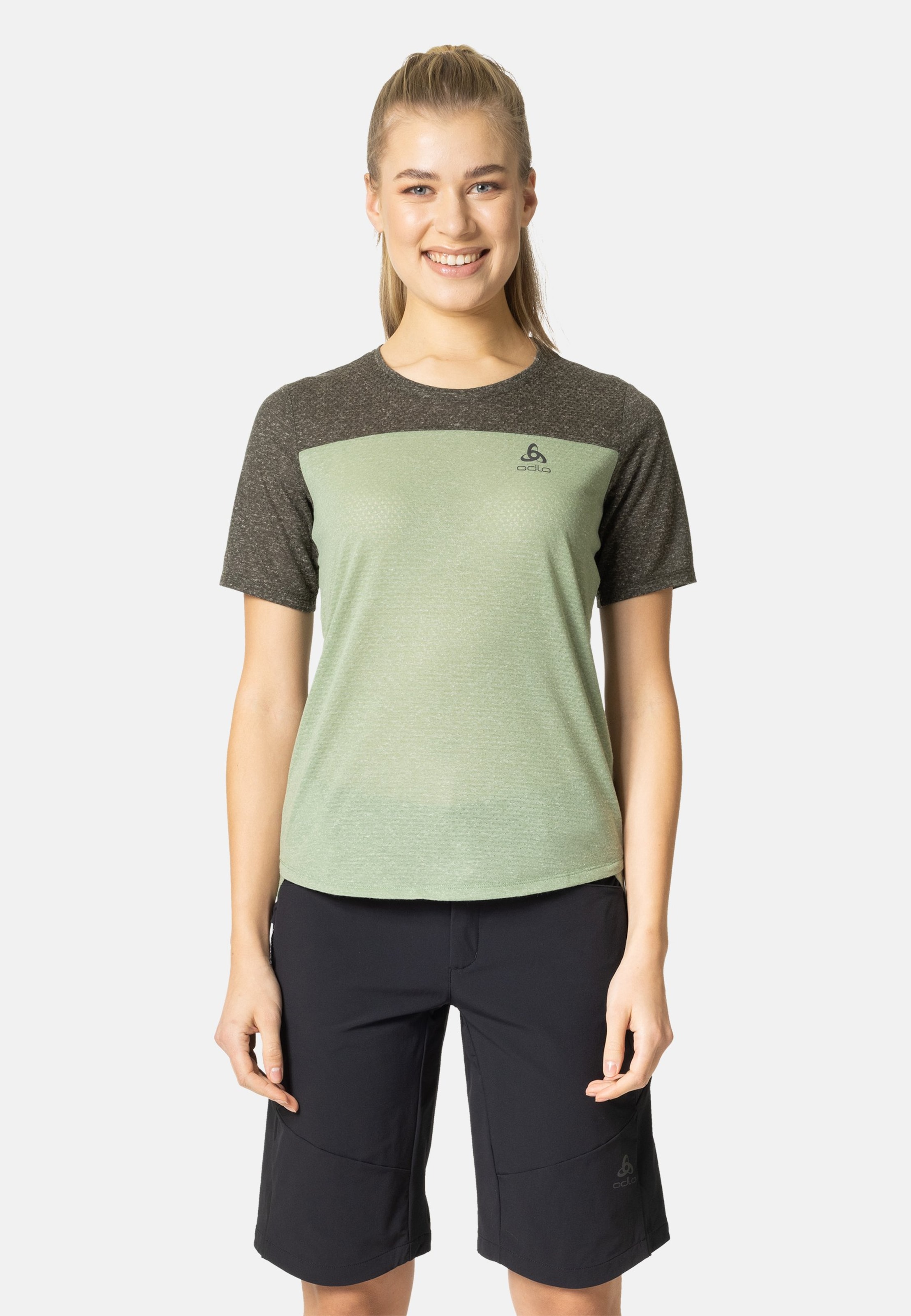 Odlo X-Alp Linencool MTB-Shirt für Damen, S, grün