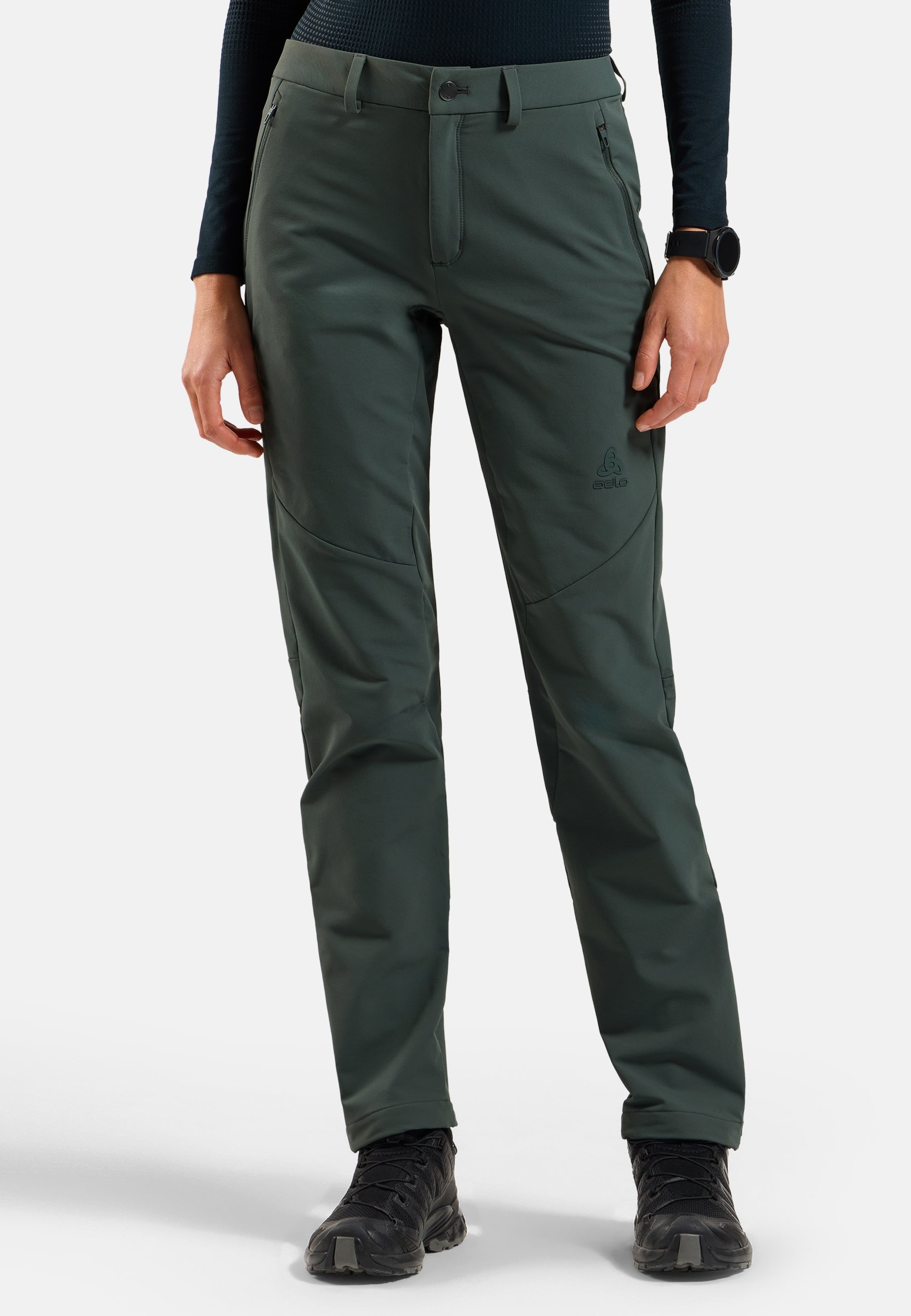 Odlo Ascent Warm Wanderhose für Damen, 36, grün