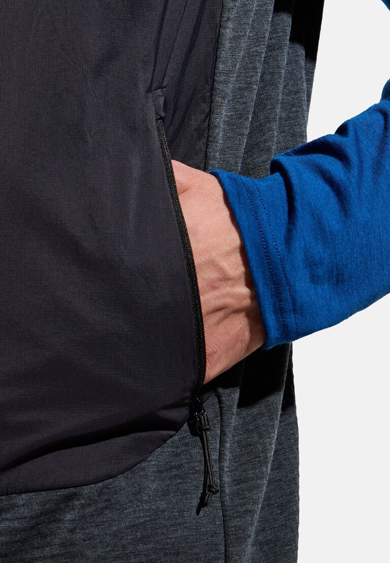 The Ascent wool insulated hybrid vest