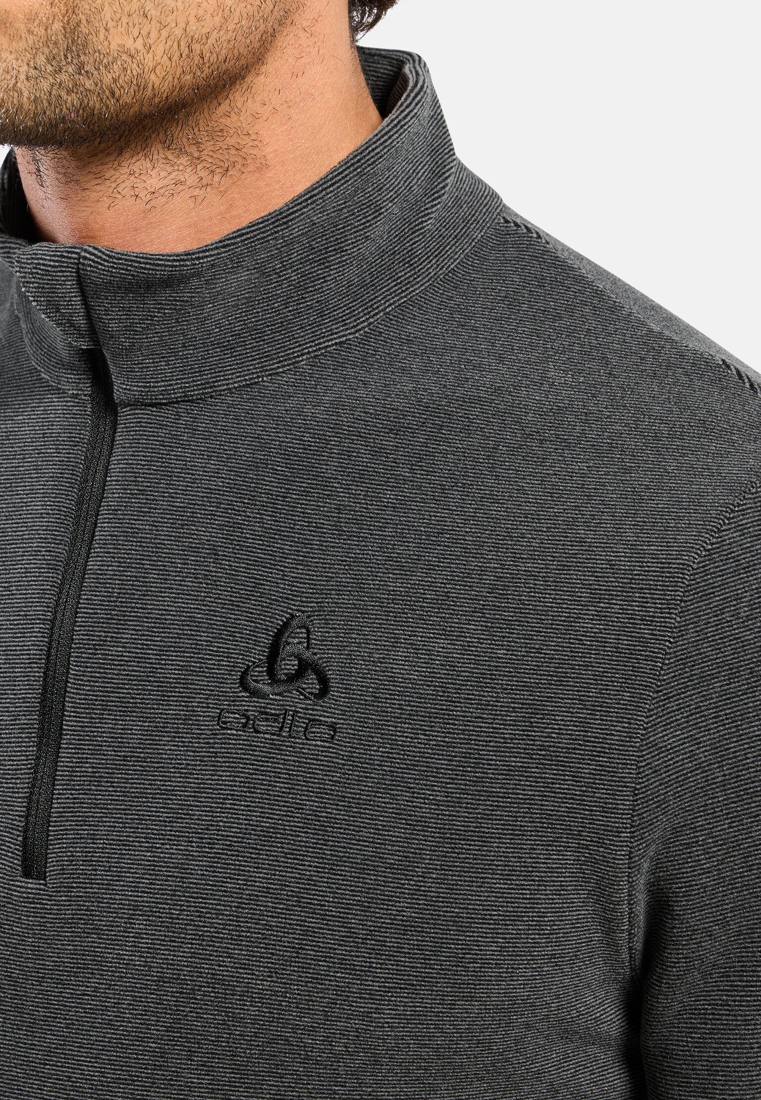 Top mid layer con mezza zip Roy da uomo