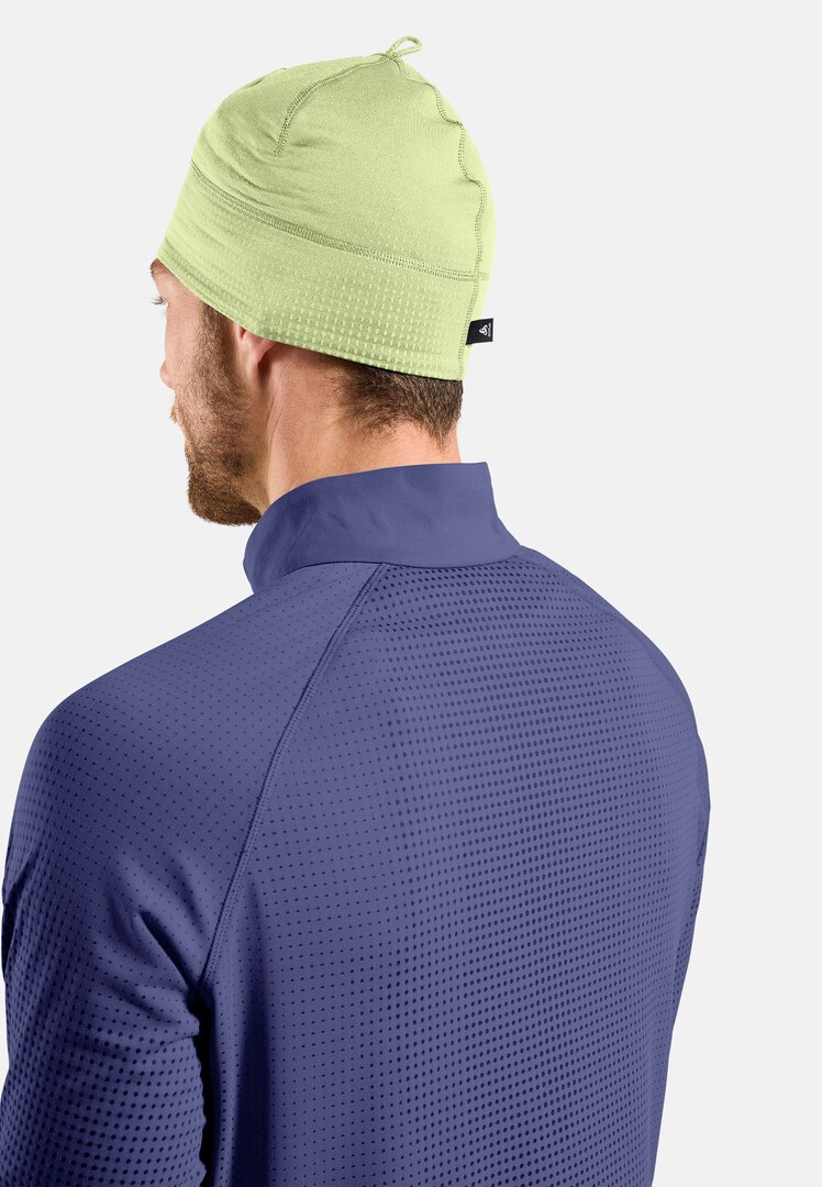 Polyknit Warm Reflective Hat in shadow lime | Odlo