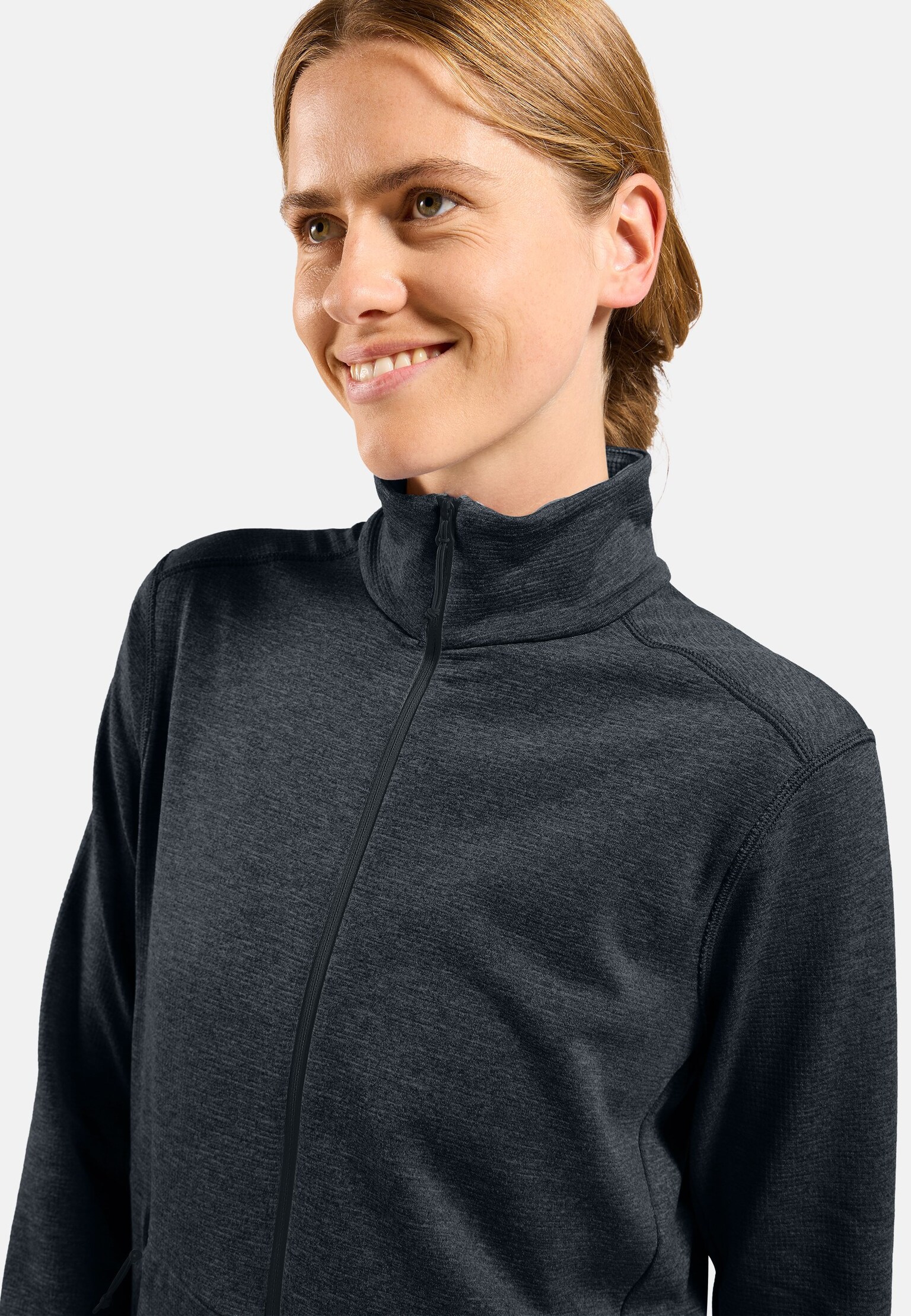 Essentials Multisport Mid Layer aus Grid-Fleece mit Reissverschluss