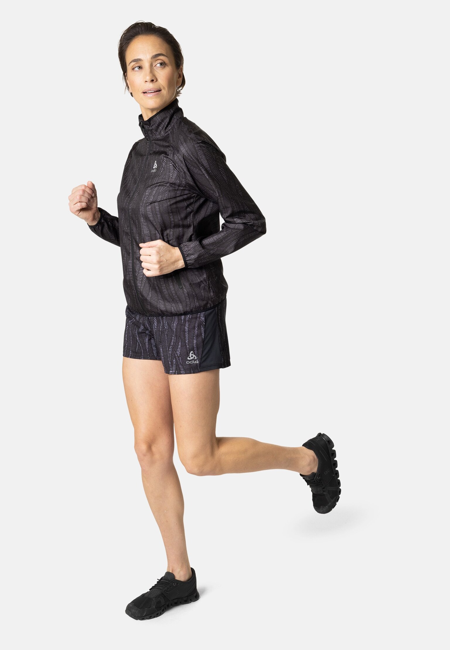 The Essentials Light print running jacket