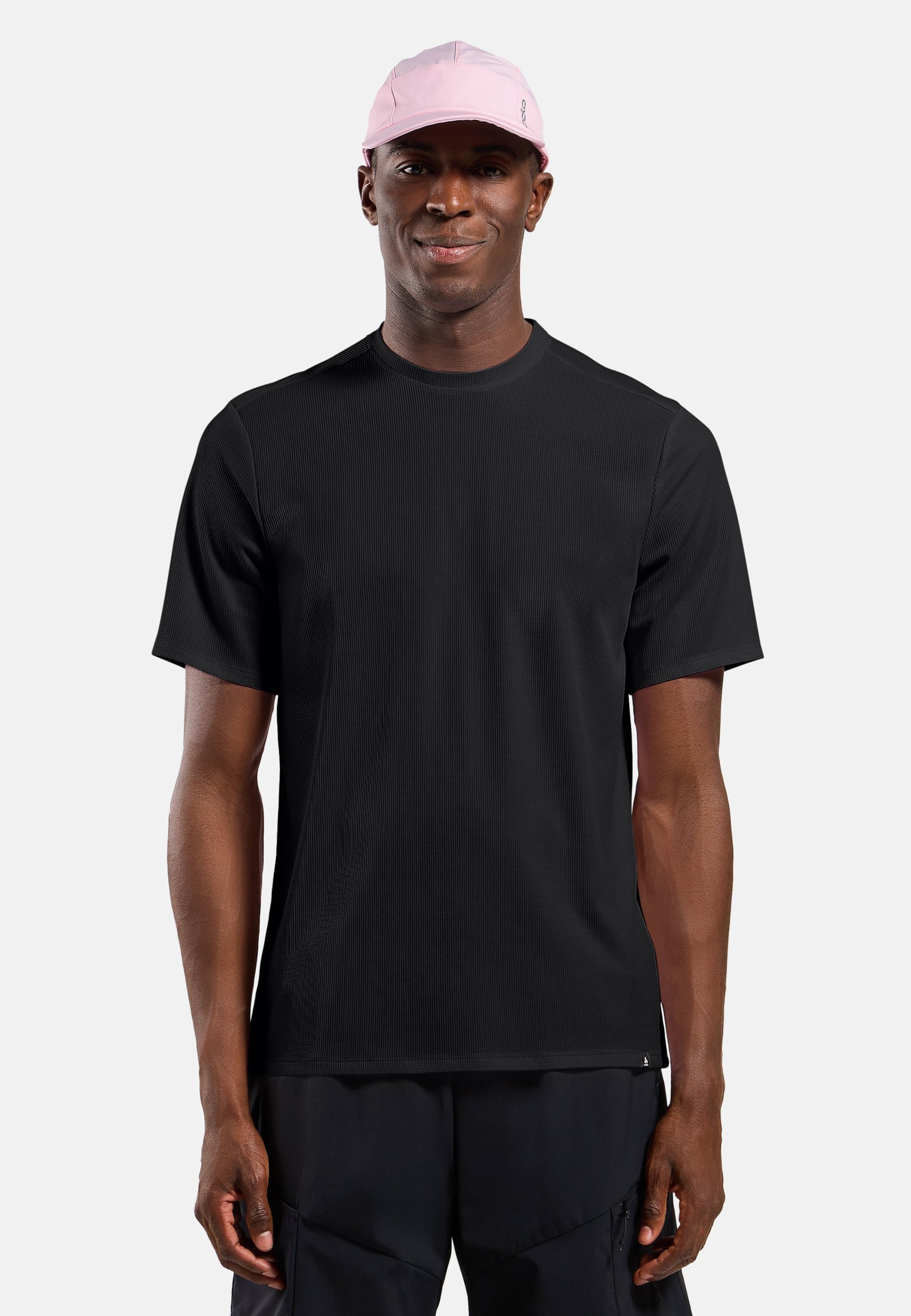Odlo Cubic Light T‑Shirt mit Rundhalsausschnitt für Herren, M, schwarz