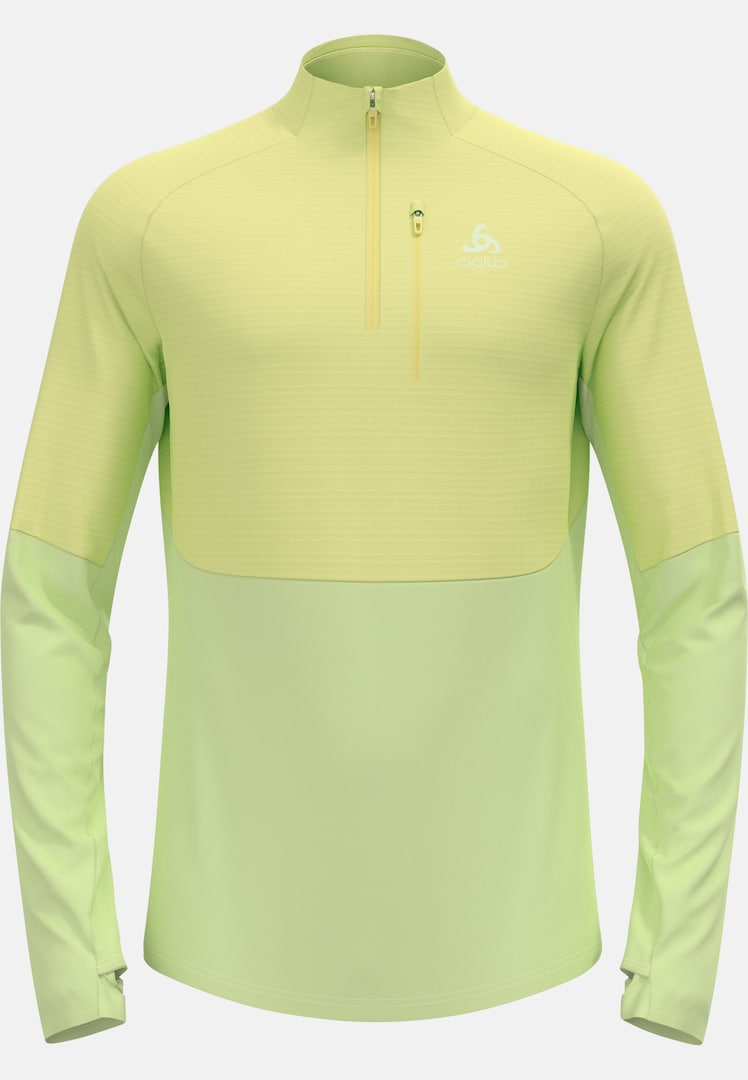 Descent CW 200 SL Half-Zip Mid Layer in shadow lime | Odlo
