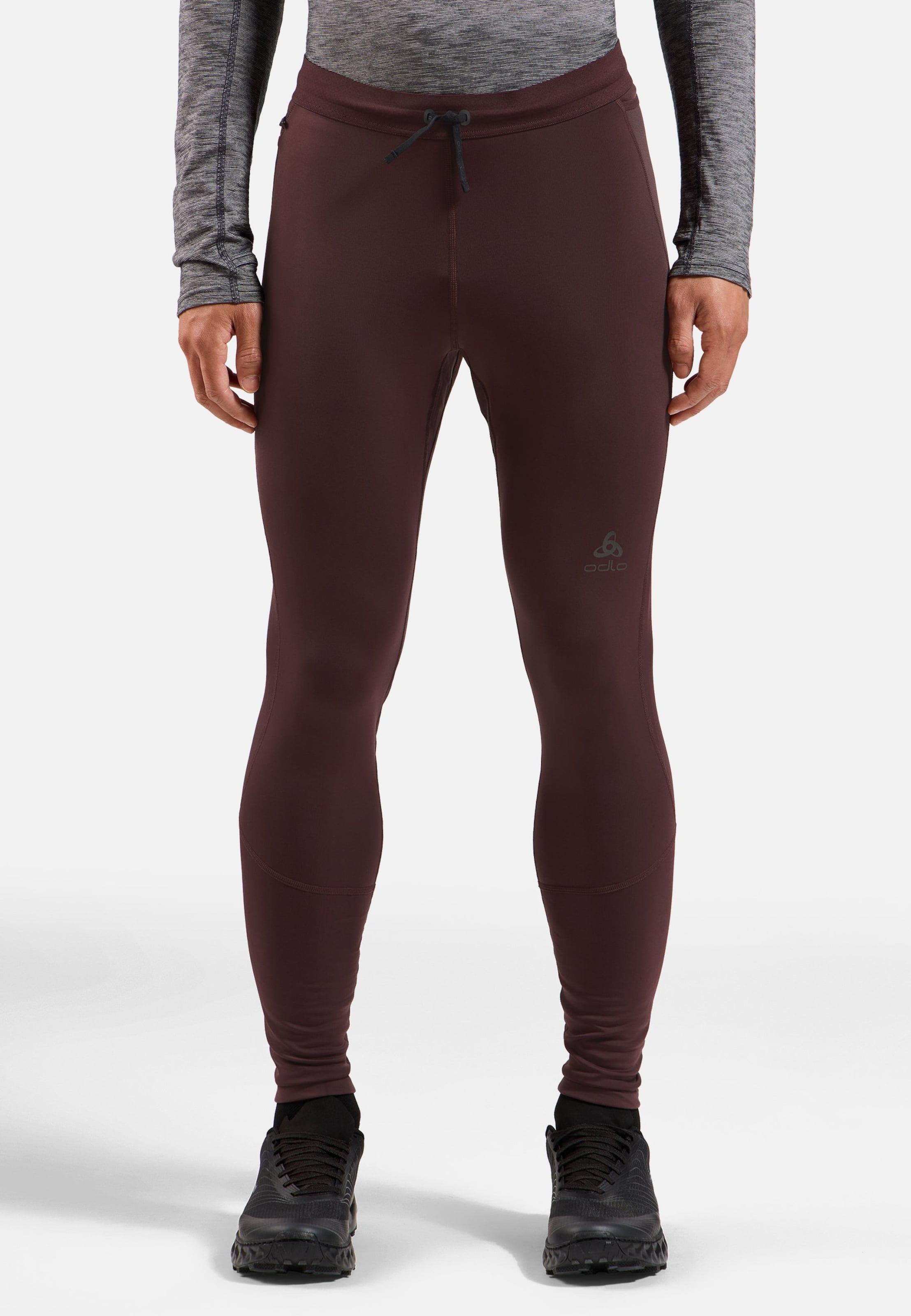 Odlo X-Alp Winter Lauftights für Herren - Trail Running, Running - maron, XXL