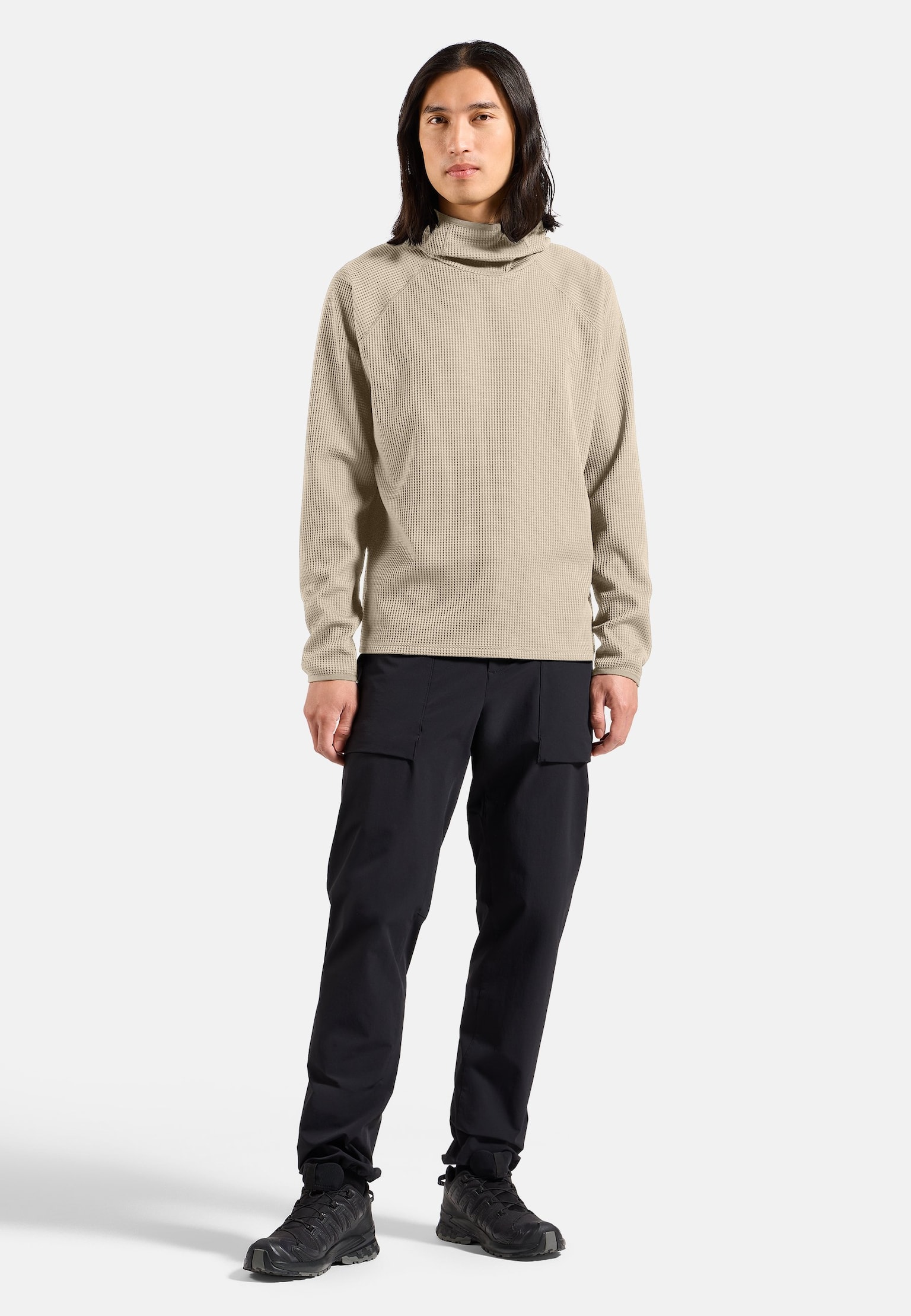 Mid layer multisport Cubic con cappuccio