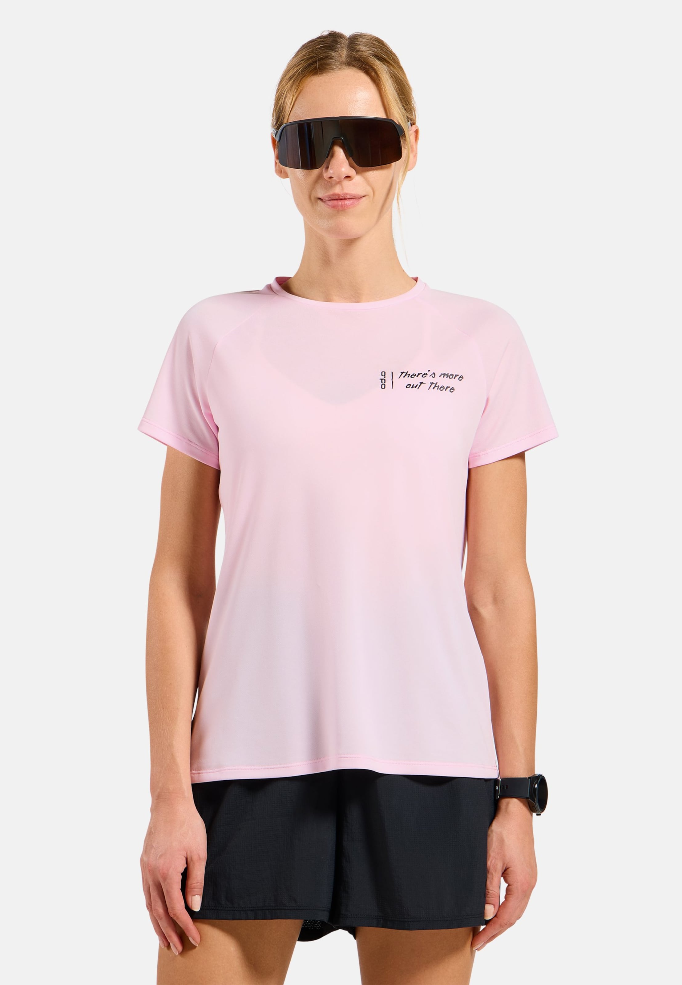 Odlo Essential Print Lauf-T-Shirt für Damen - Training, Running - pink, L