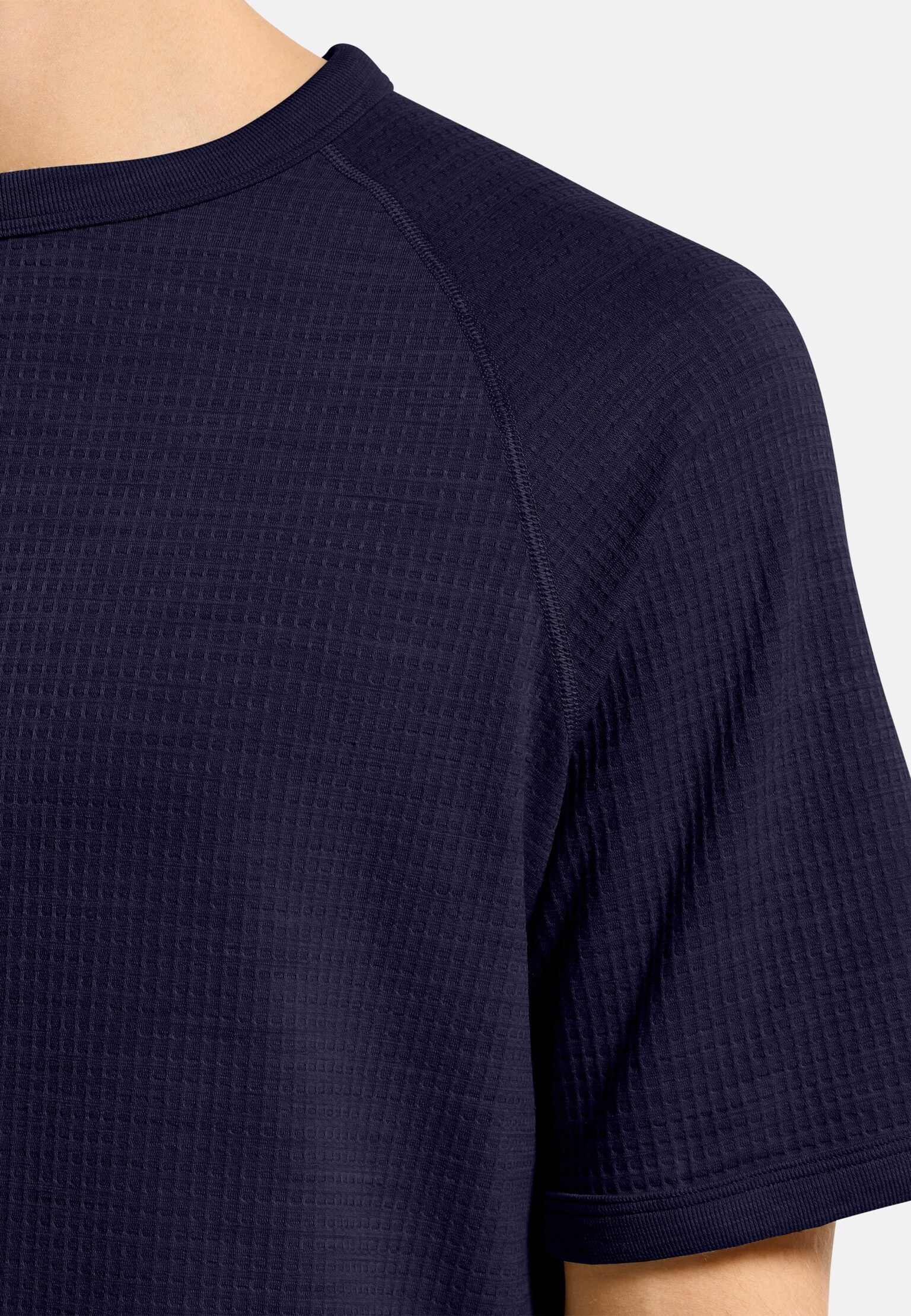 T-shirt gaufré en laine mérinos mélangée Ascent