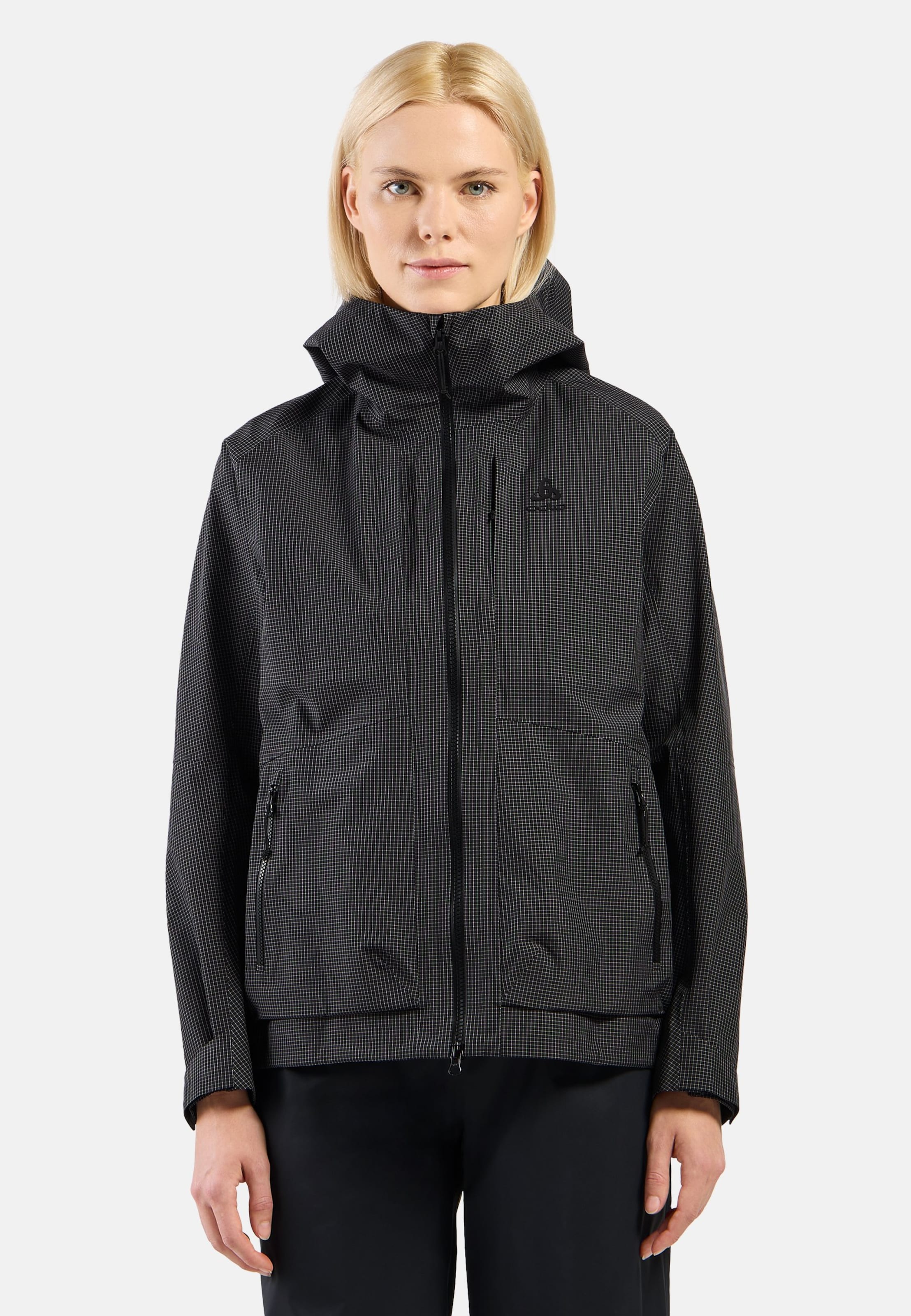 Odlo Wasserdichte Ascent 3L Hardshell-Jacke 2.0 für Damen, S, schwarz