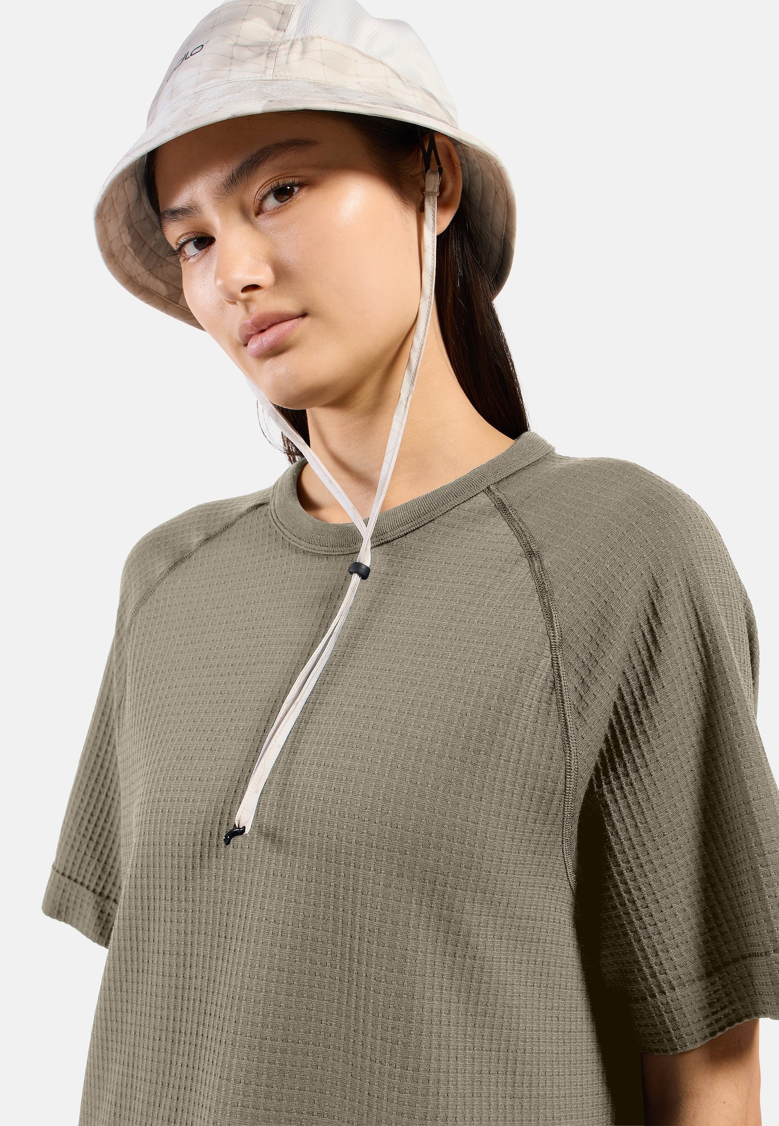 Cubic Merino T‑Shirt mit Rundhalsausschnitt