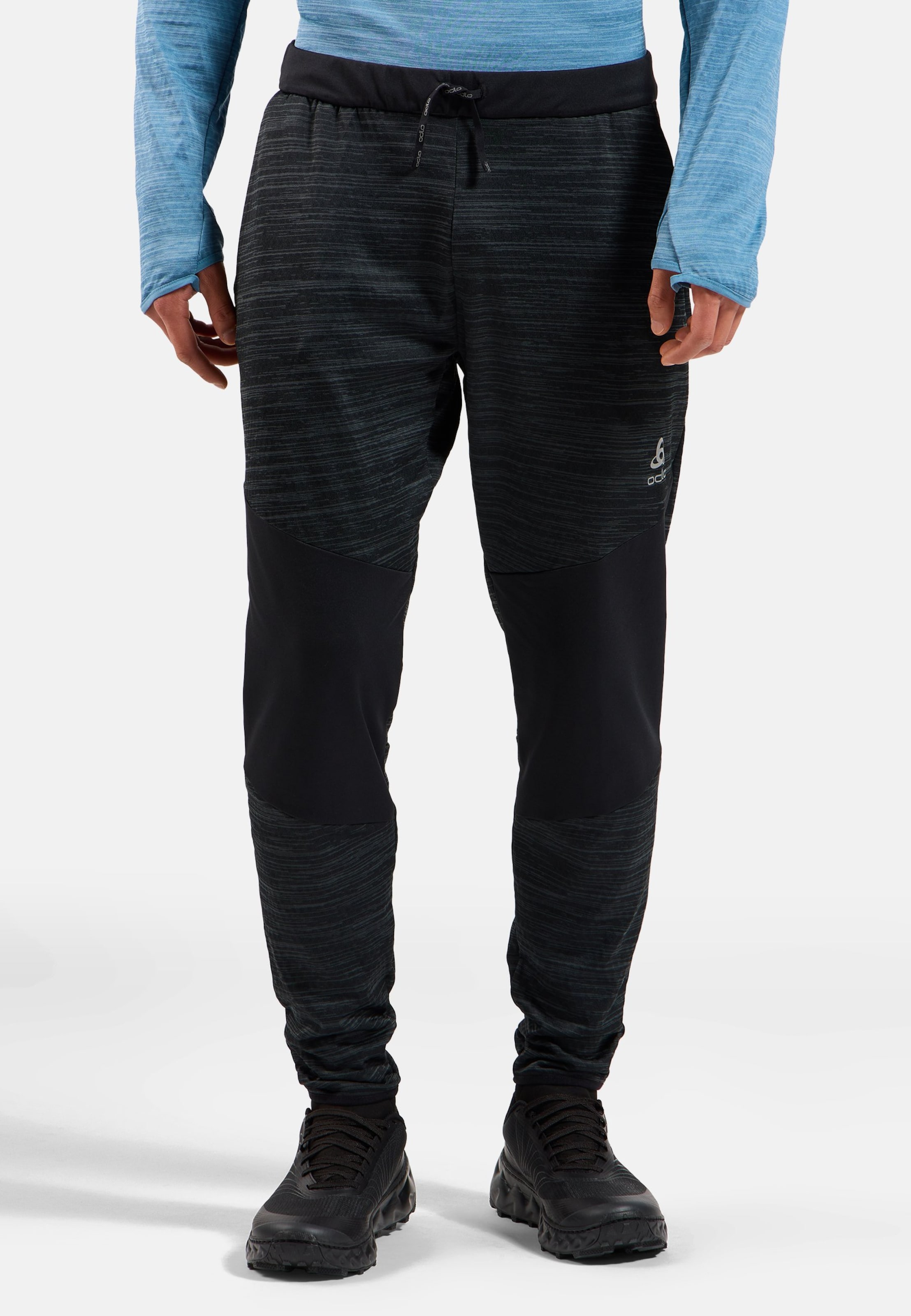 Odlo Essentials Thermo Lauftights für Herren, S, schwarz