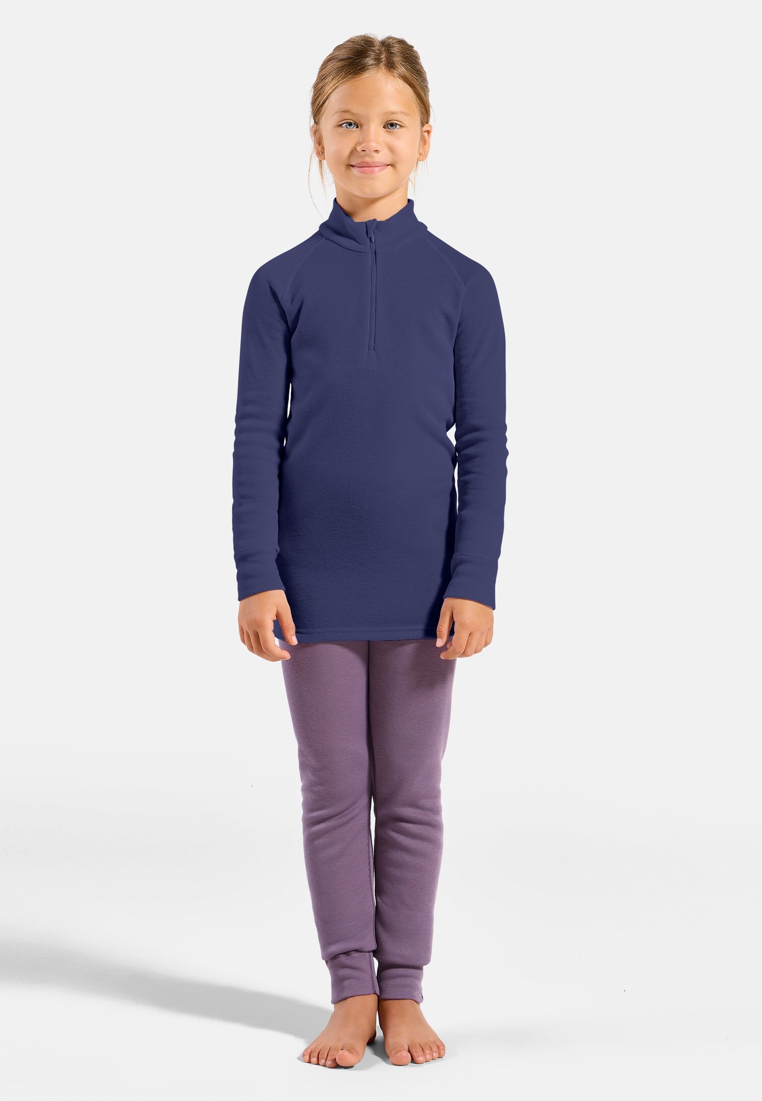 The Active Warm kids' half-zip base layer