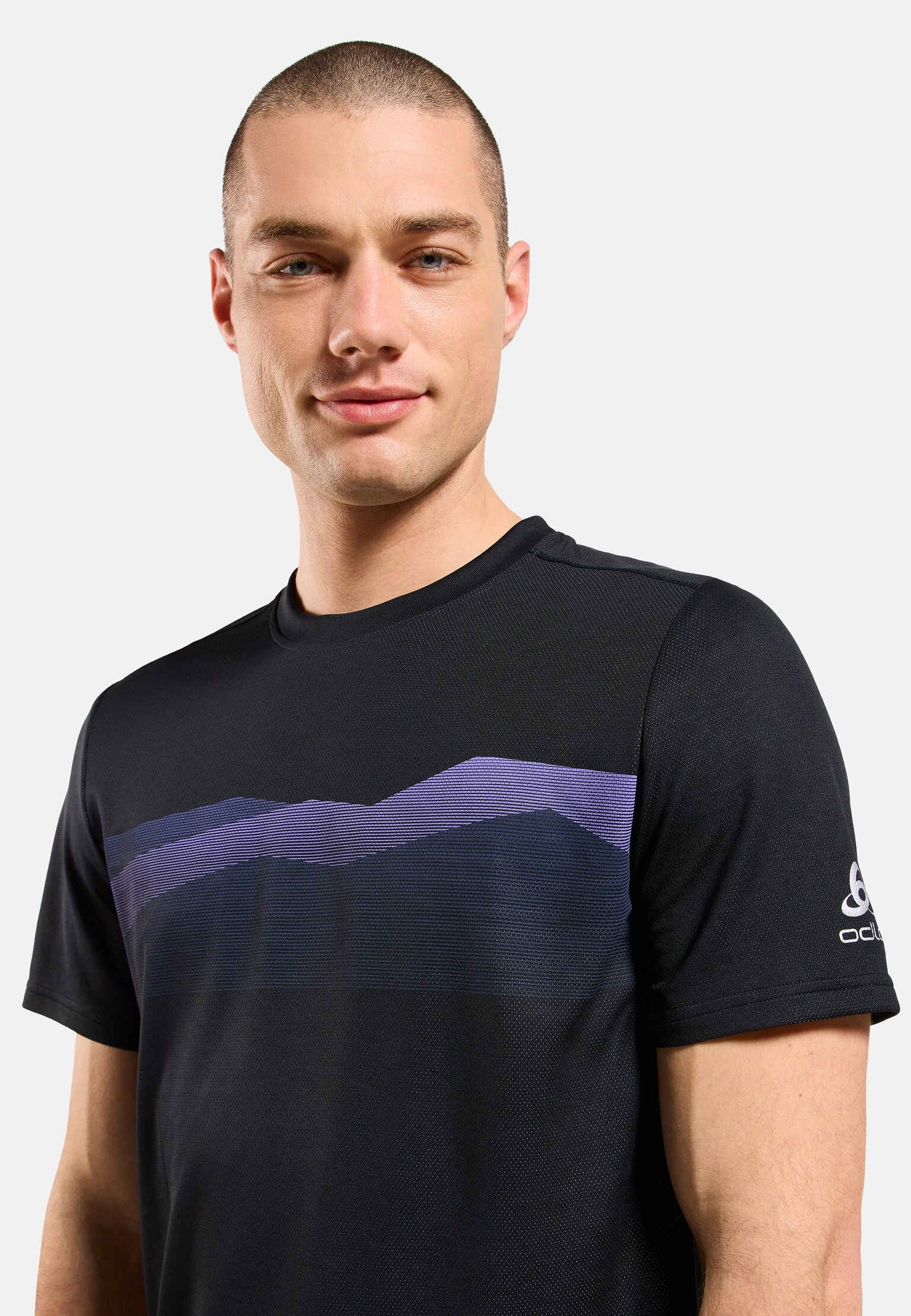 F-Dry T-Shirt mit Bergkamm-Print