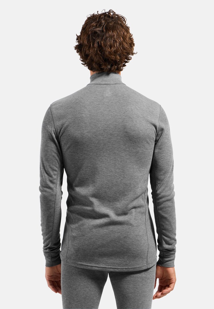 The Active Warm Base Layer Half-Zip in odlo steel grey