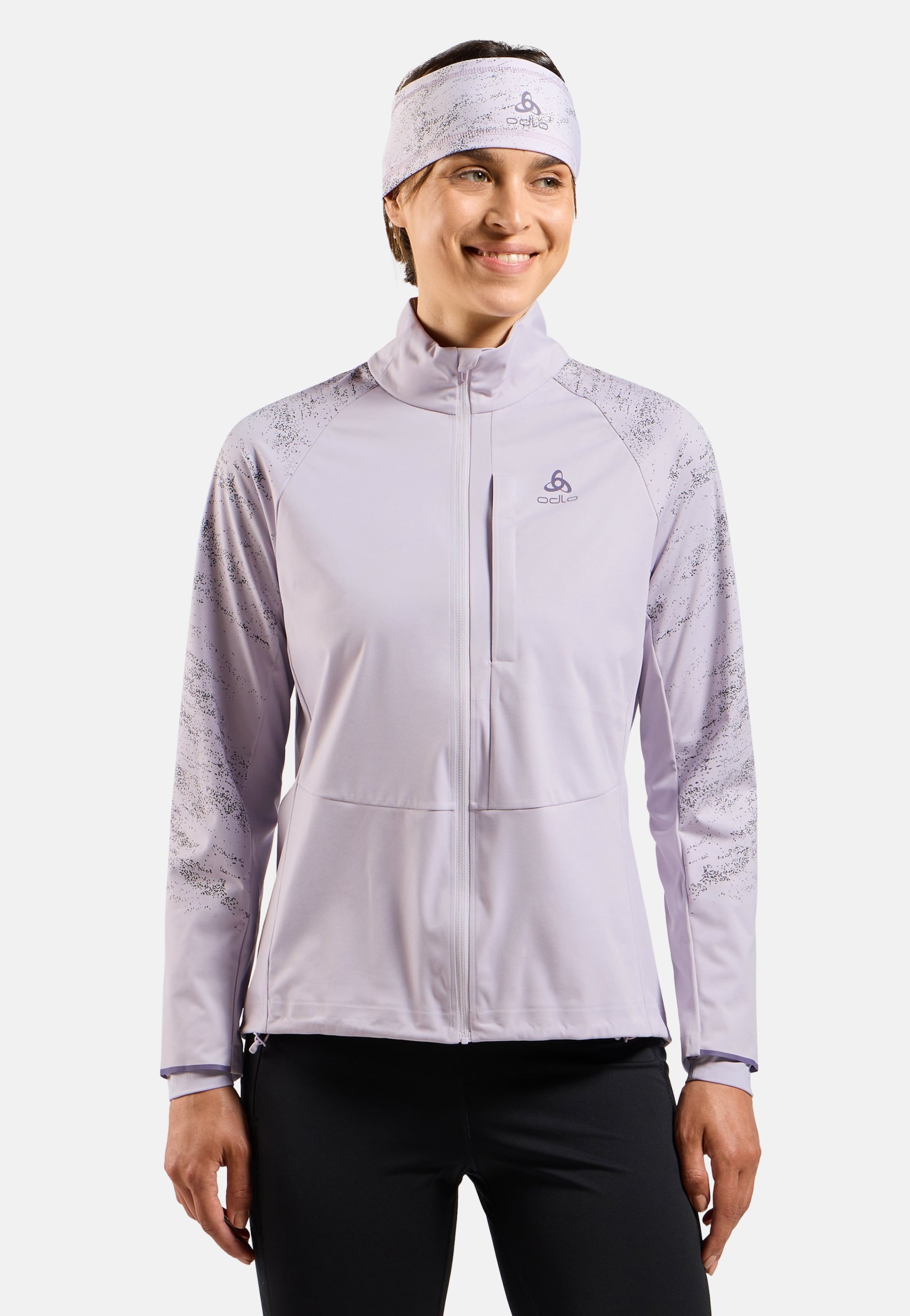 Odlo Zeroweight Pro Warm Reflective Laufjacke 2.0 für Damen, XL, lila