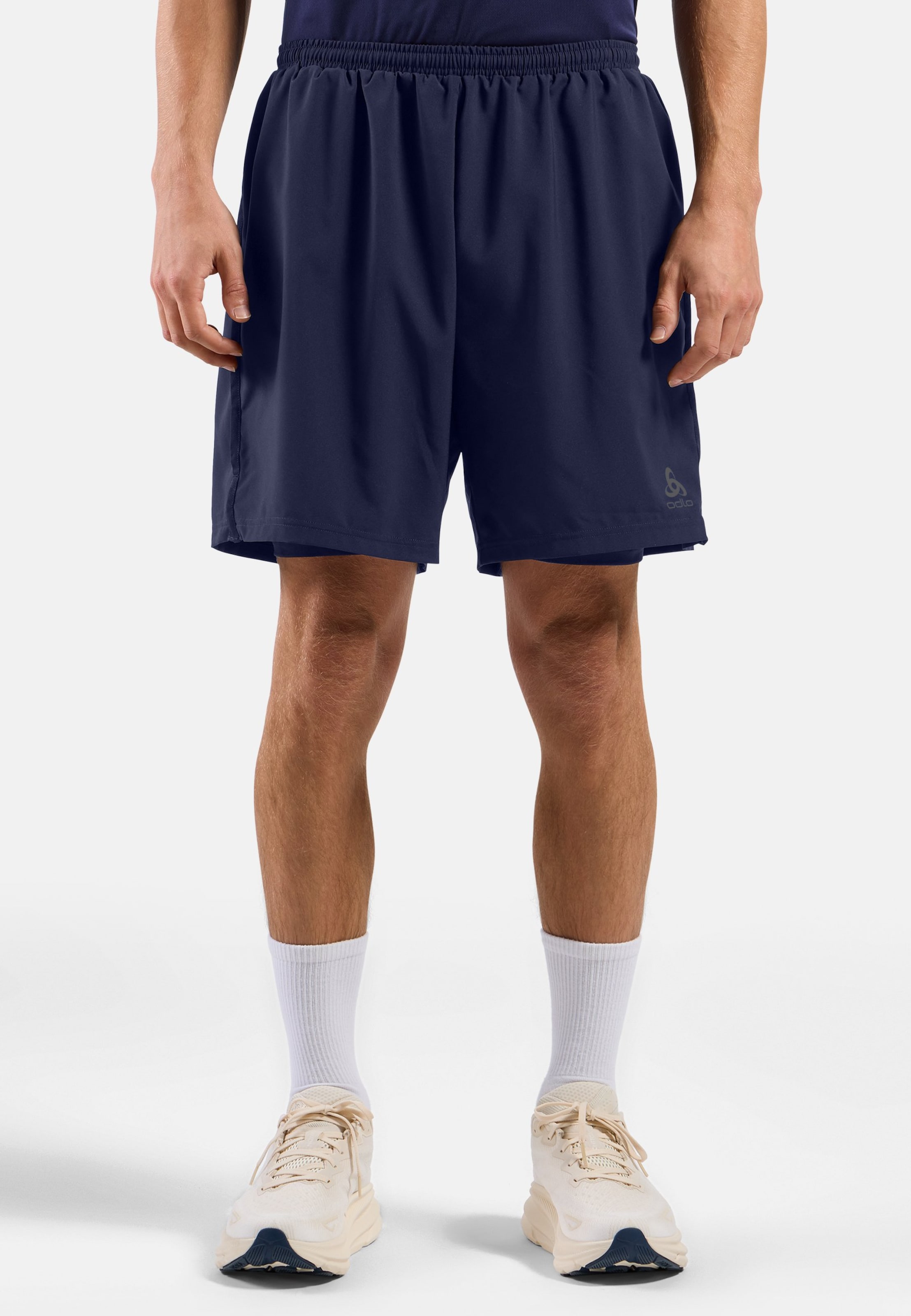 Odlo Essentials 6 Inch 2-in-1-Laufshorts 2.0 für Herren, M, blau