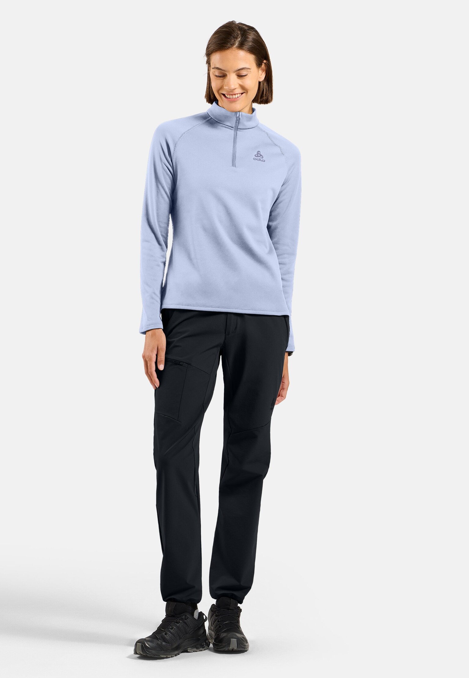 The Besso long sleeve half-zip mid layer