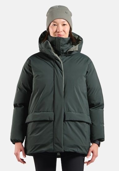The Ascent reversible down hooded parka