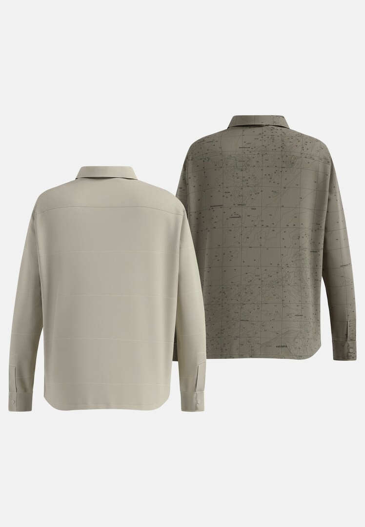 Transition Insulated Long-Sleeve Shirt in agate gray | High