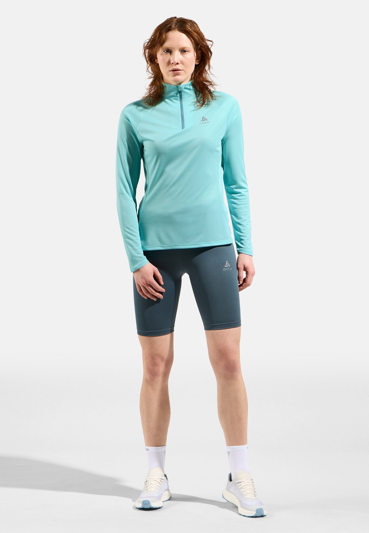 Felpa da running Essential a mezza zip