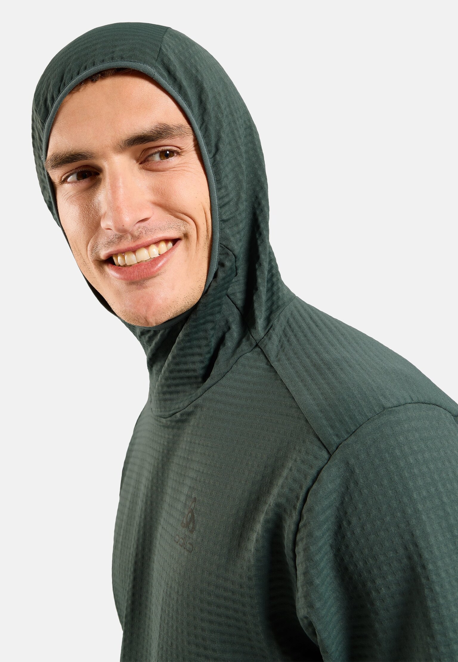 The Essentials Thermal hooded running mid layer