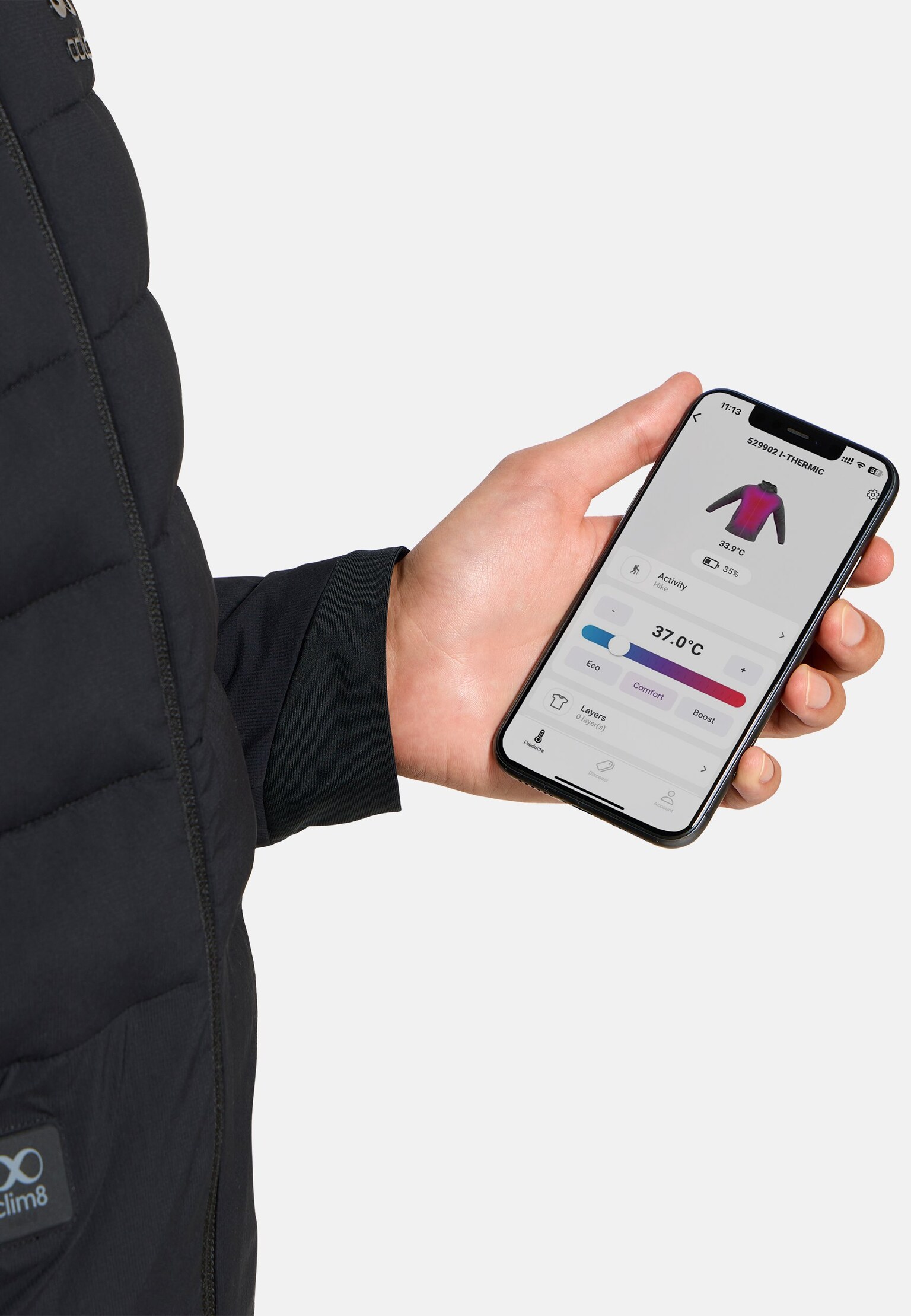 The I-Thermic X-Warm jacket  + rechargeable battery