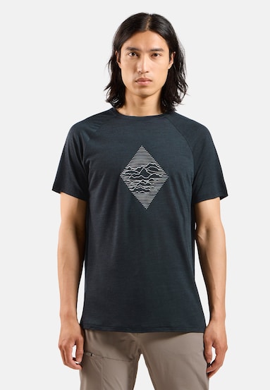 The Merino blend 130 print t-shirt