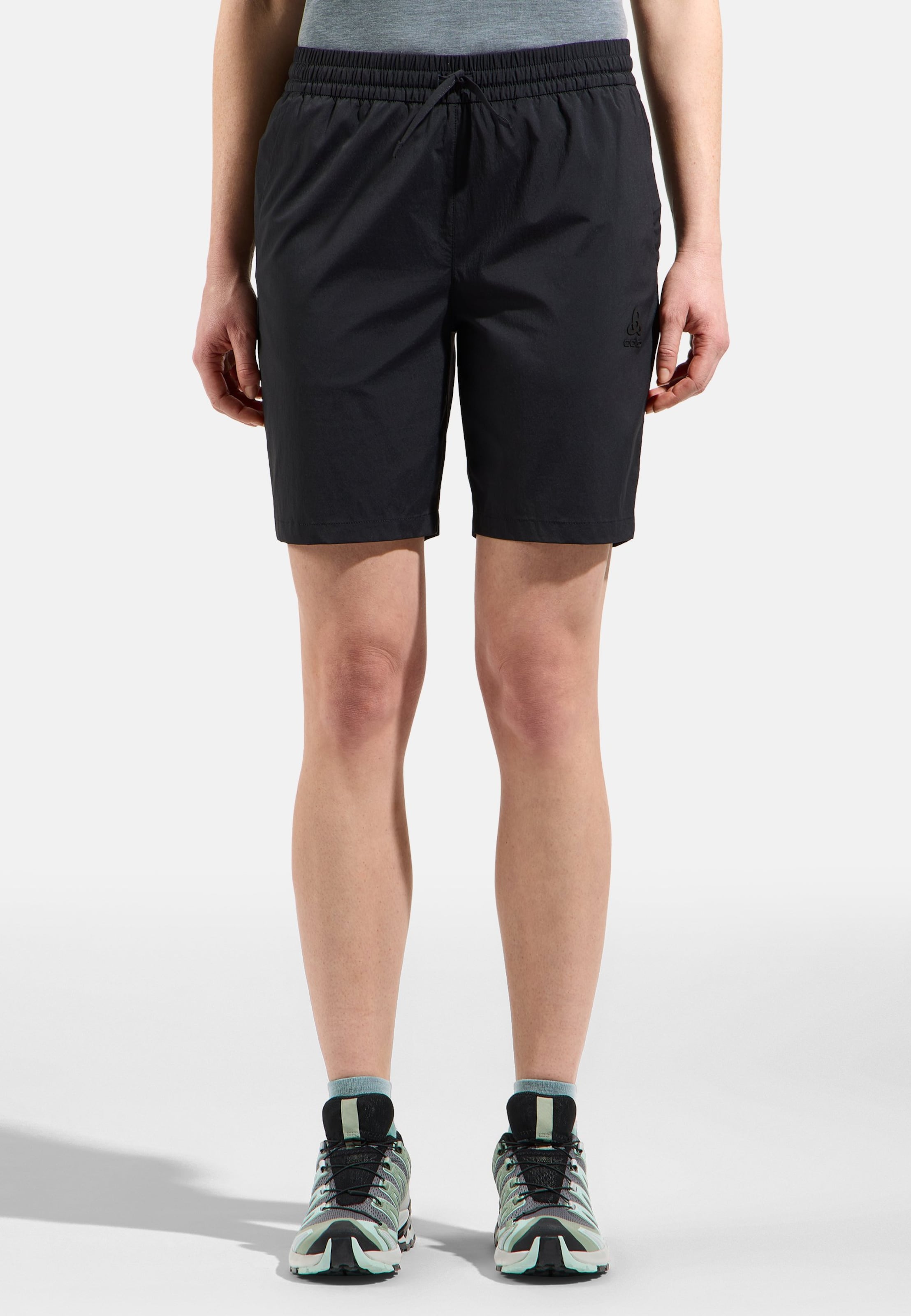 Odlo Essentials Wandershorts für Damen, 34, schwarz