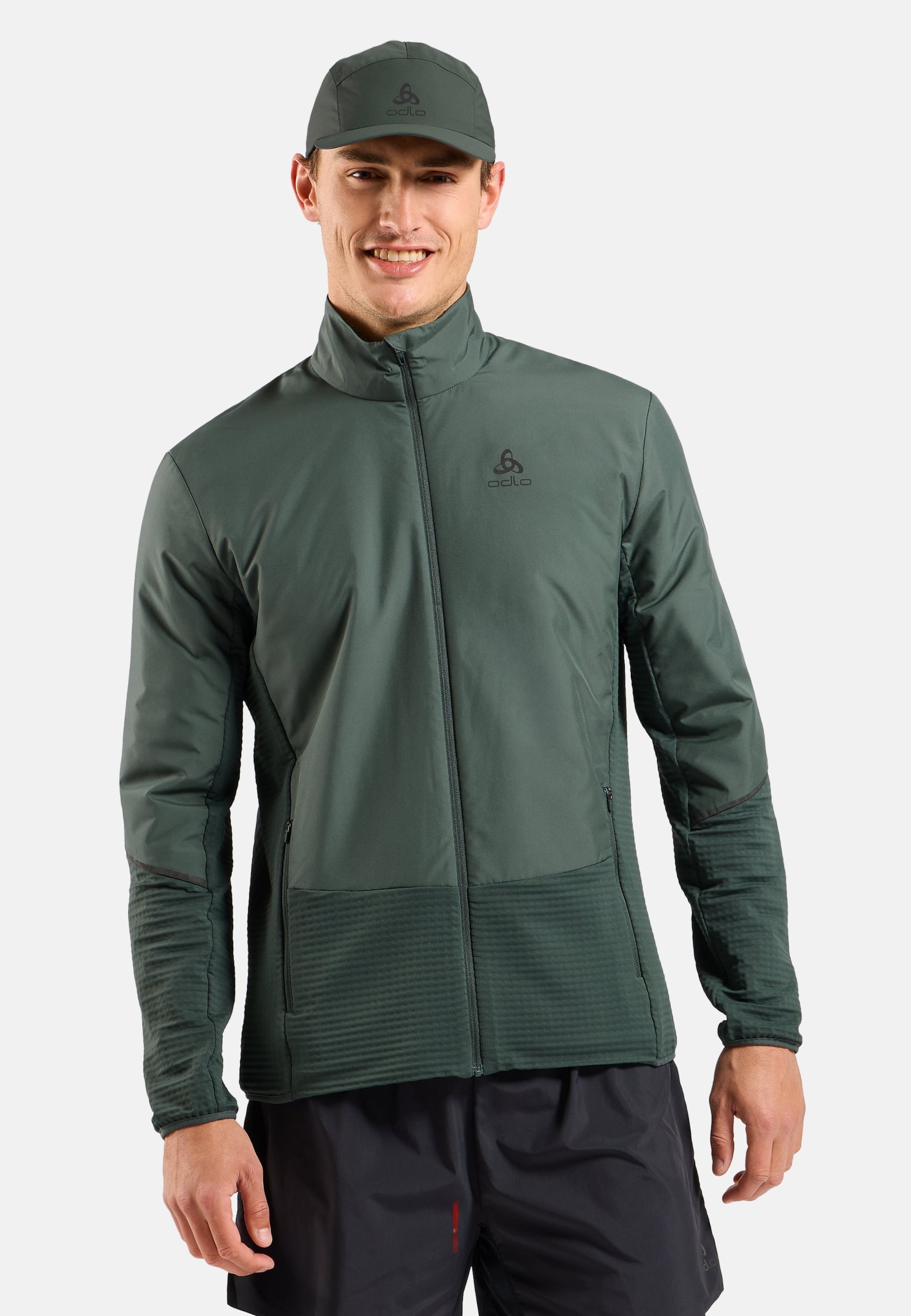 Odlo Essentials Insulator Hybrid-Laufjacke für Herren, XXL, grün