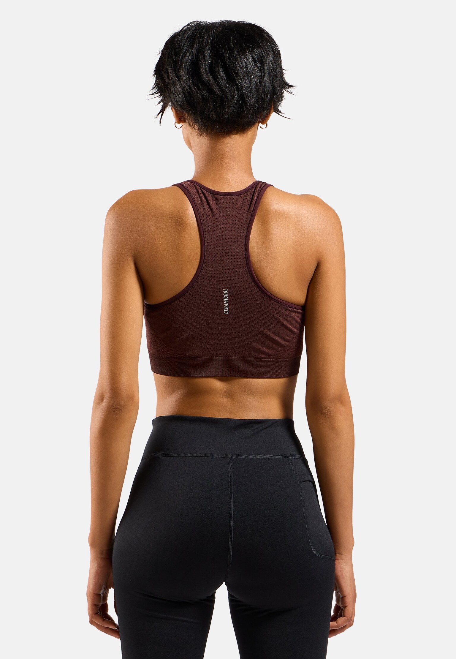 The Ceramicool Seamless Medium Sports Bra