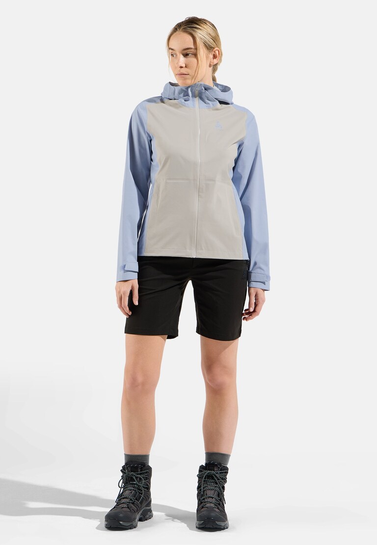 The women's Aegis 2.5L waterproof hardshell jacket