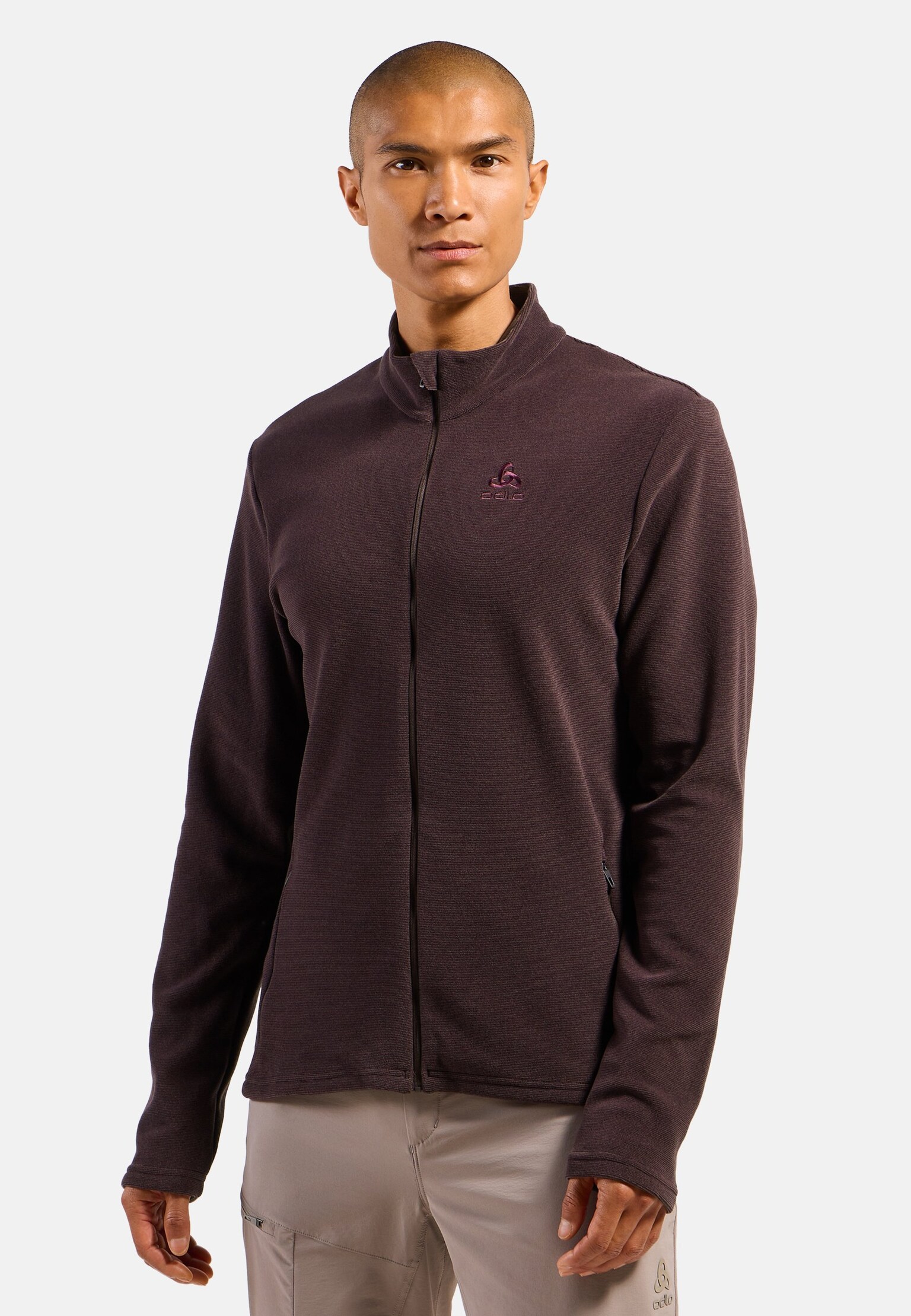 The men's Roy full zip mid layer top