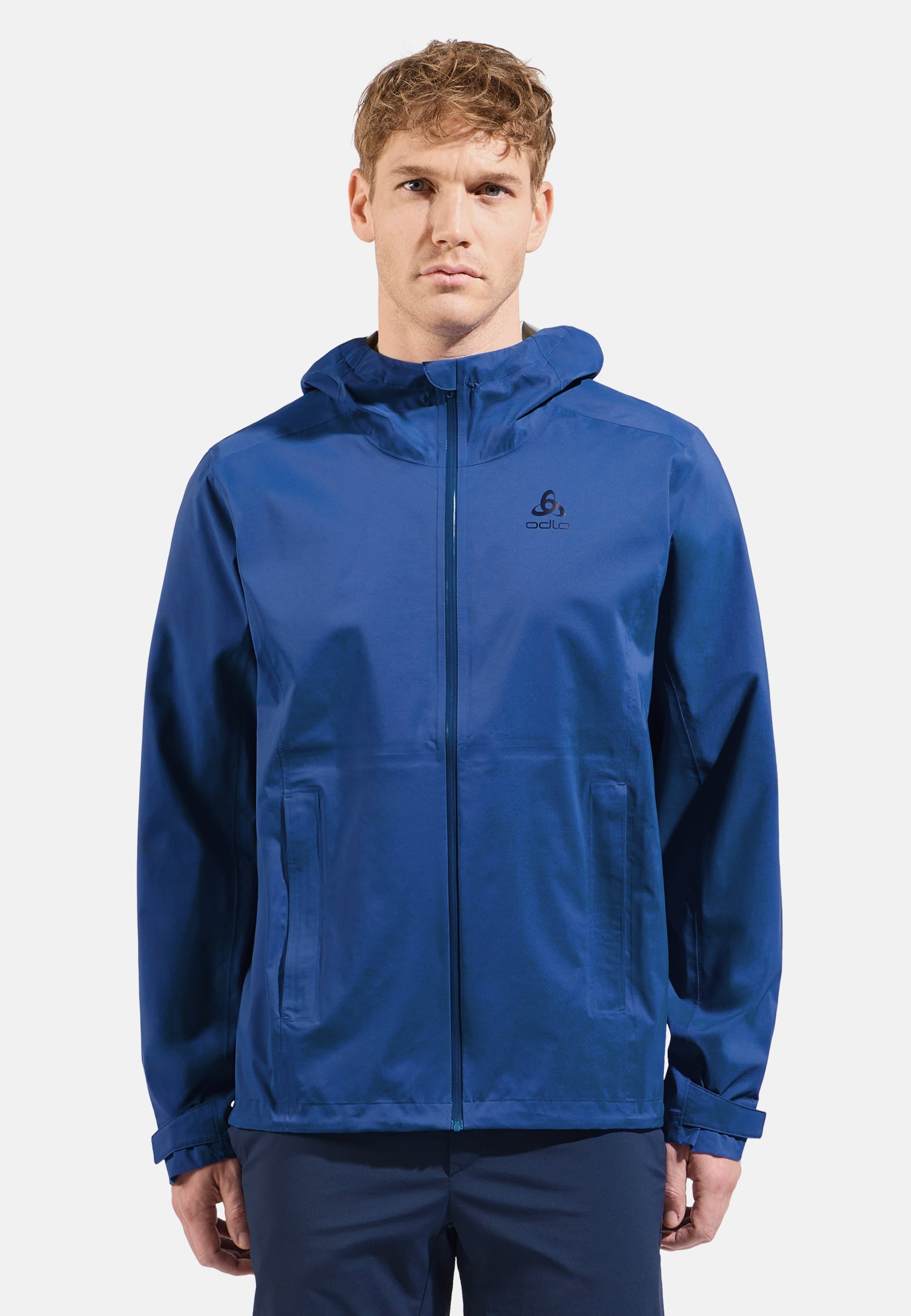 Odlo Aegis 2.5L Waterproof Hardshell Jacke für Herren, L, blau