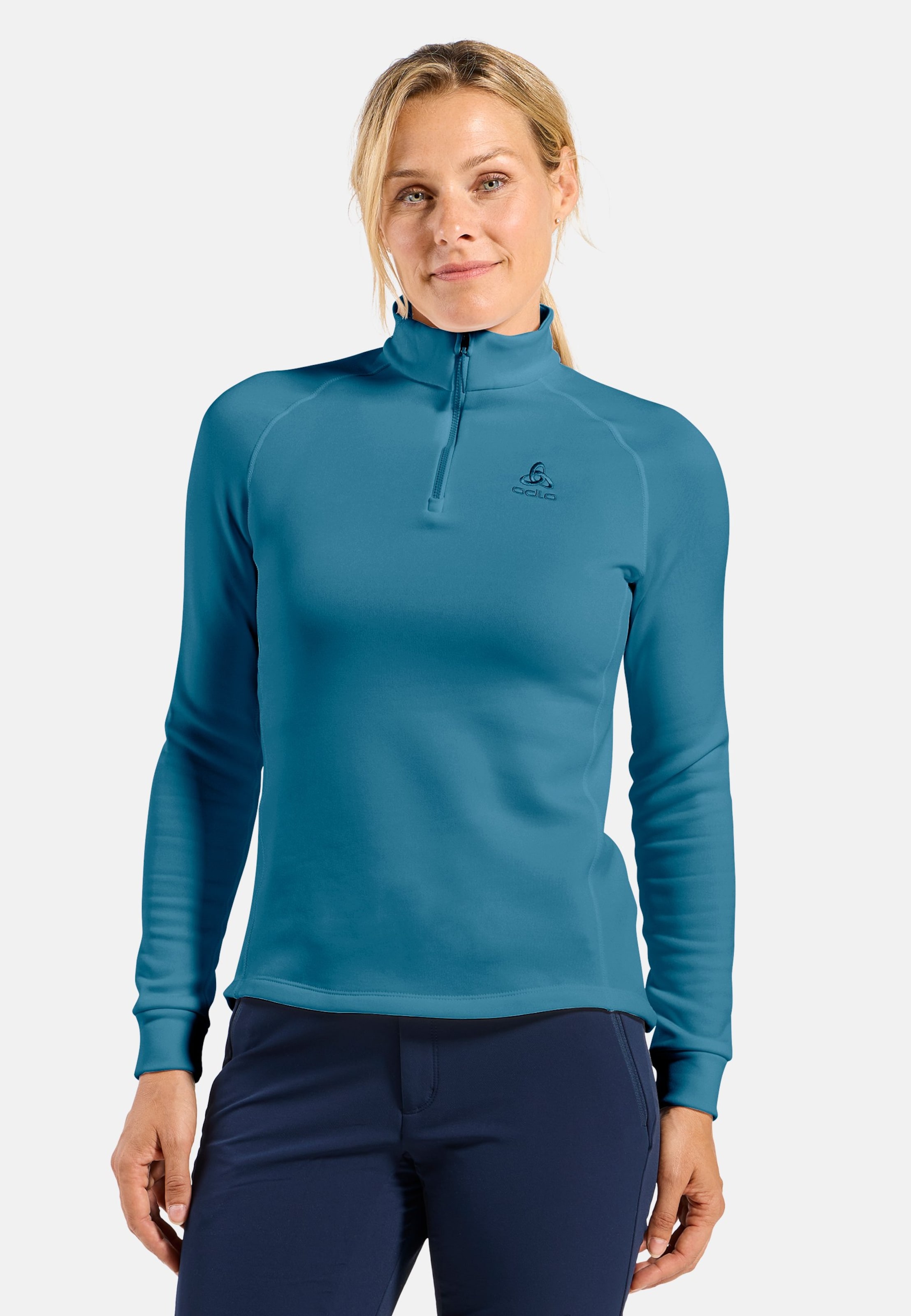 Odlo Berra Mid Layer Half-Zip für Damen - Wandern, Ski & Snow - blau, M