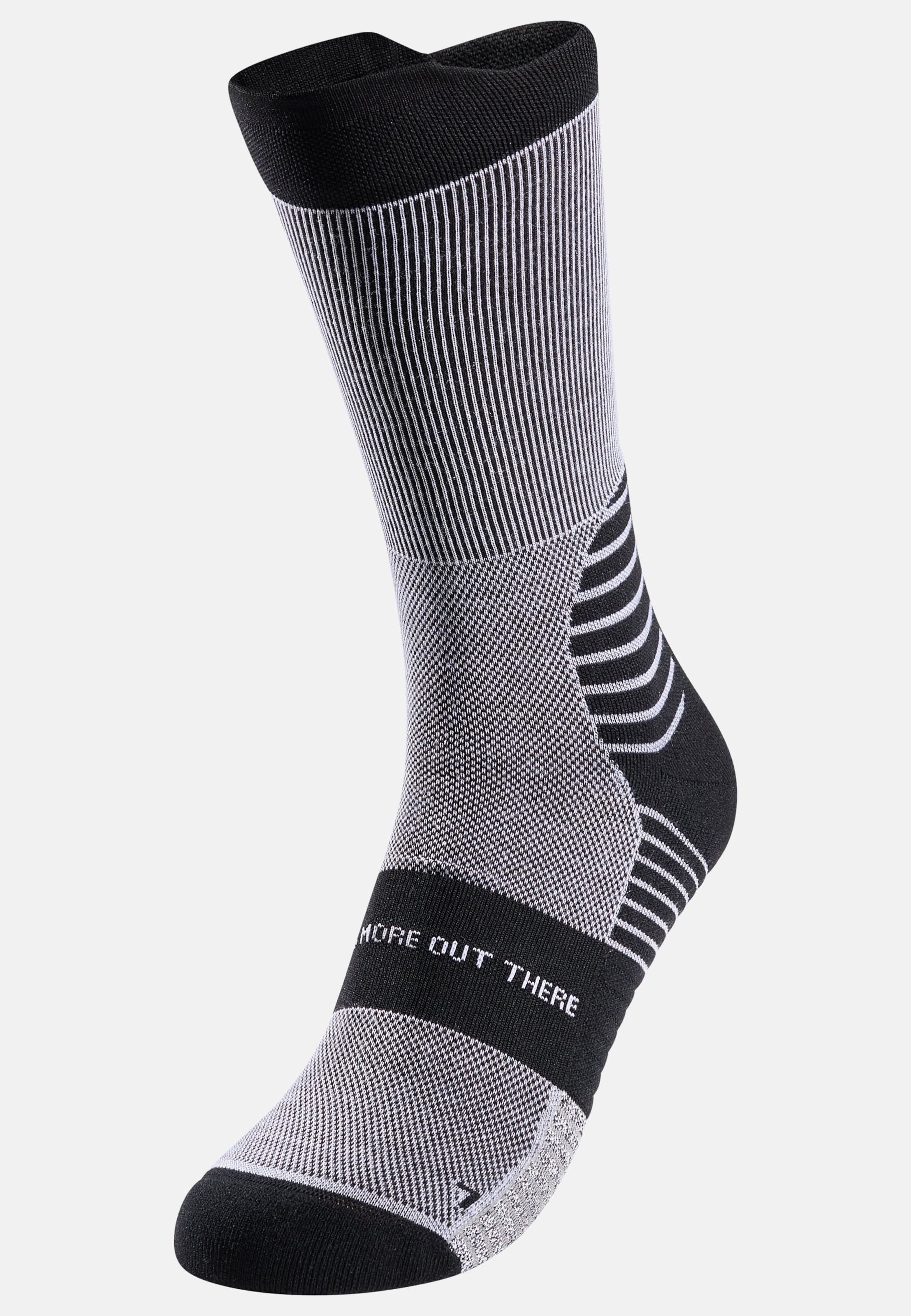 Odlo Performance Merino Trail Crew-Socken - Trail Running, Wandern - schwarz, 36-38