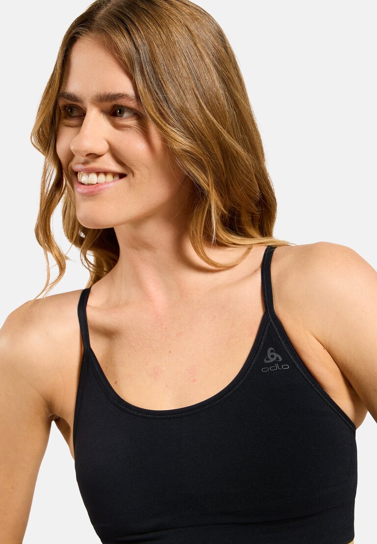 The Seamless soft-support reversible sports bra