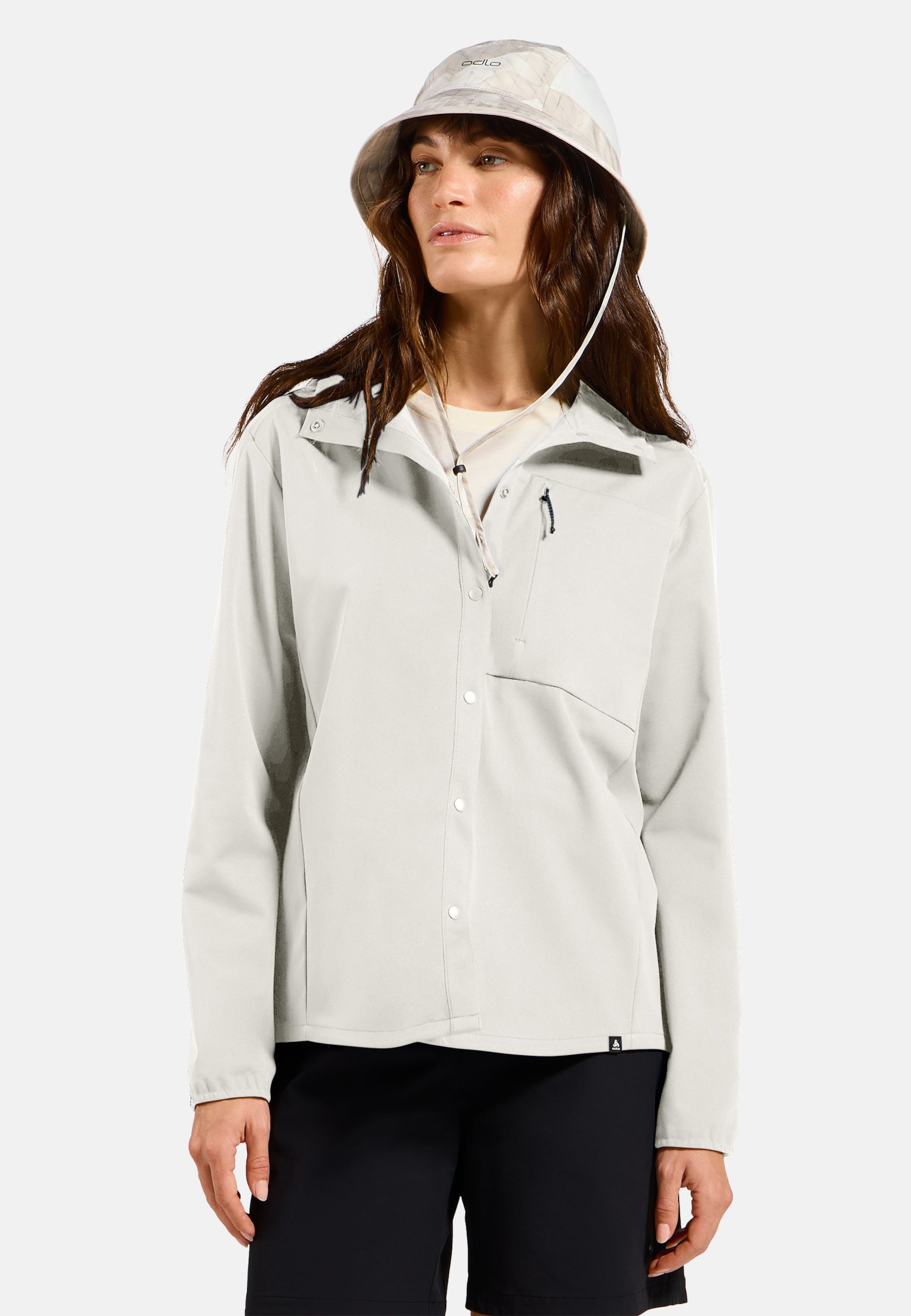 Odlo Transition Softshell Langarmhemd für Damen - Wandern, Casual Comfort - beige, L