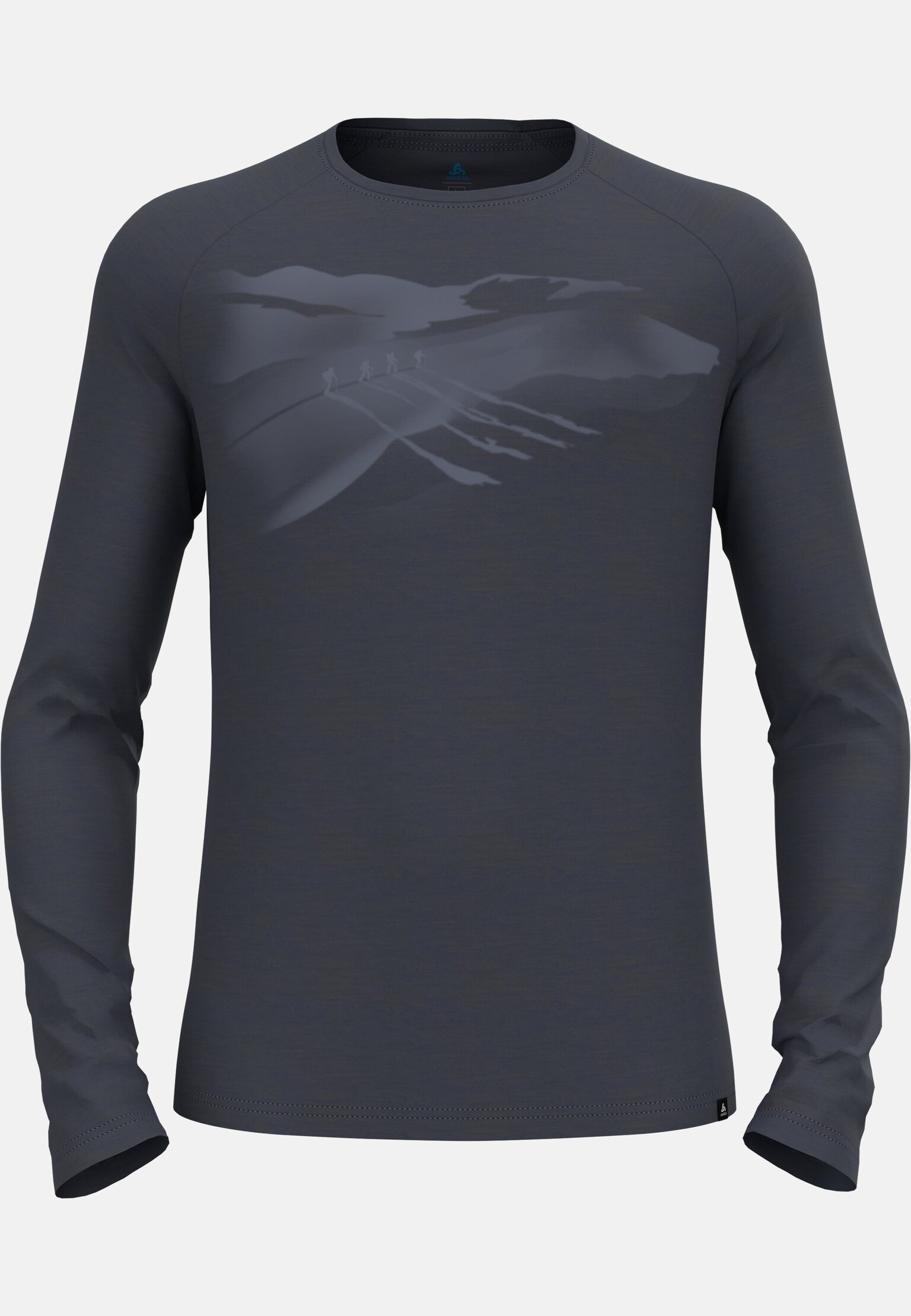 Ascent 365 Merino 200 Langarmshirt mit Spuren-Motiv