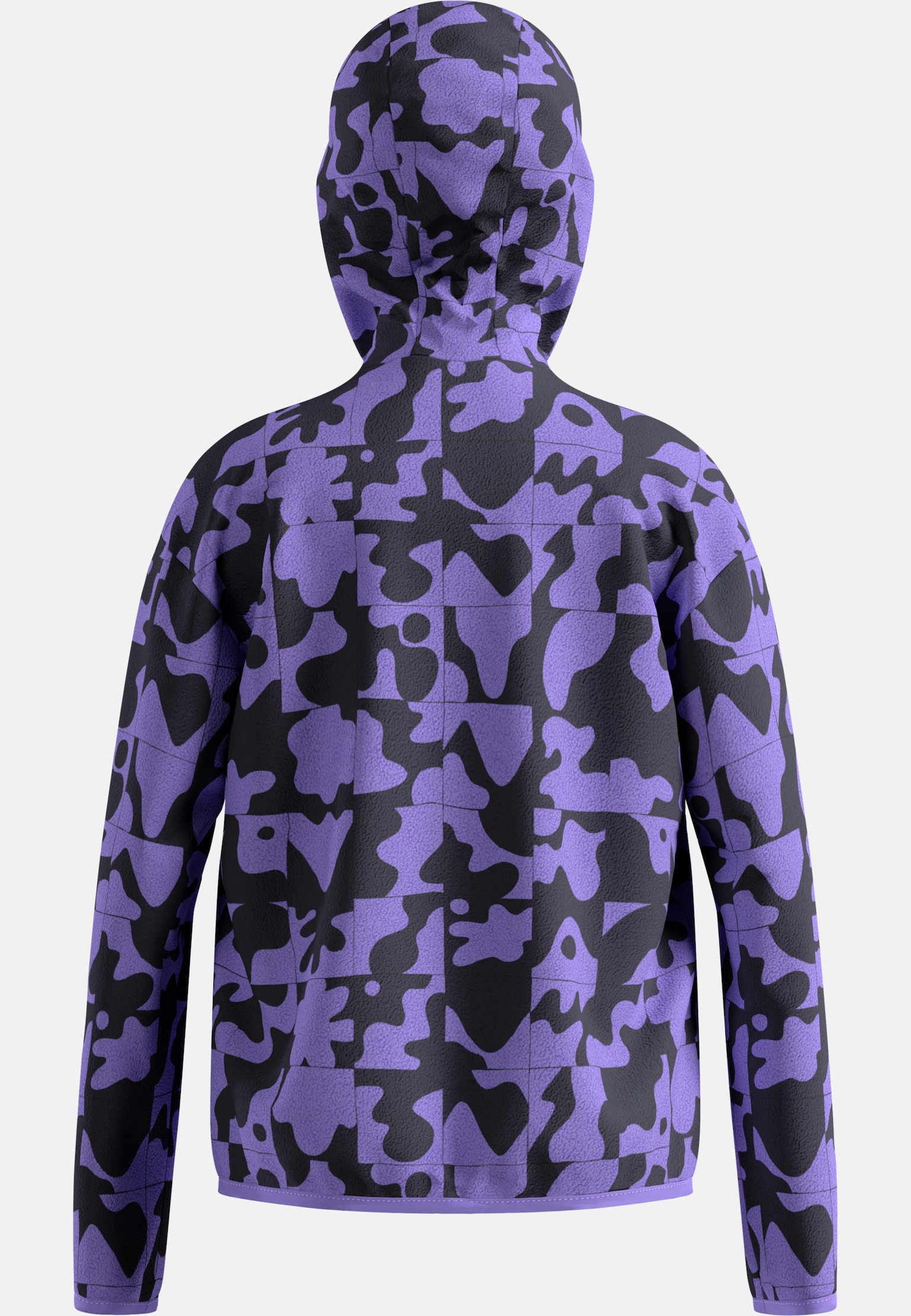 High Pile Print Kids Full-Zip Hoody
