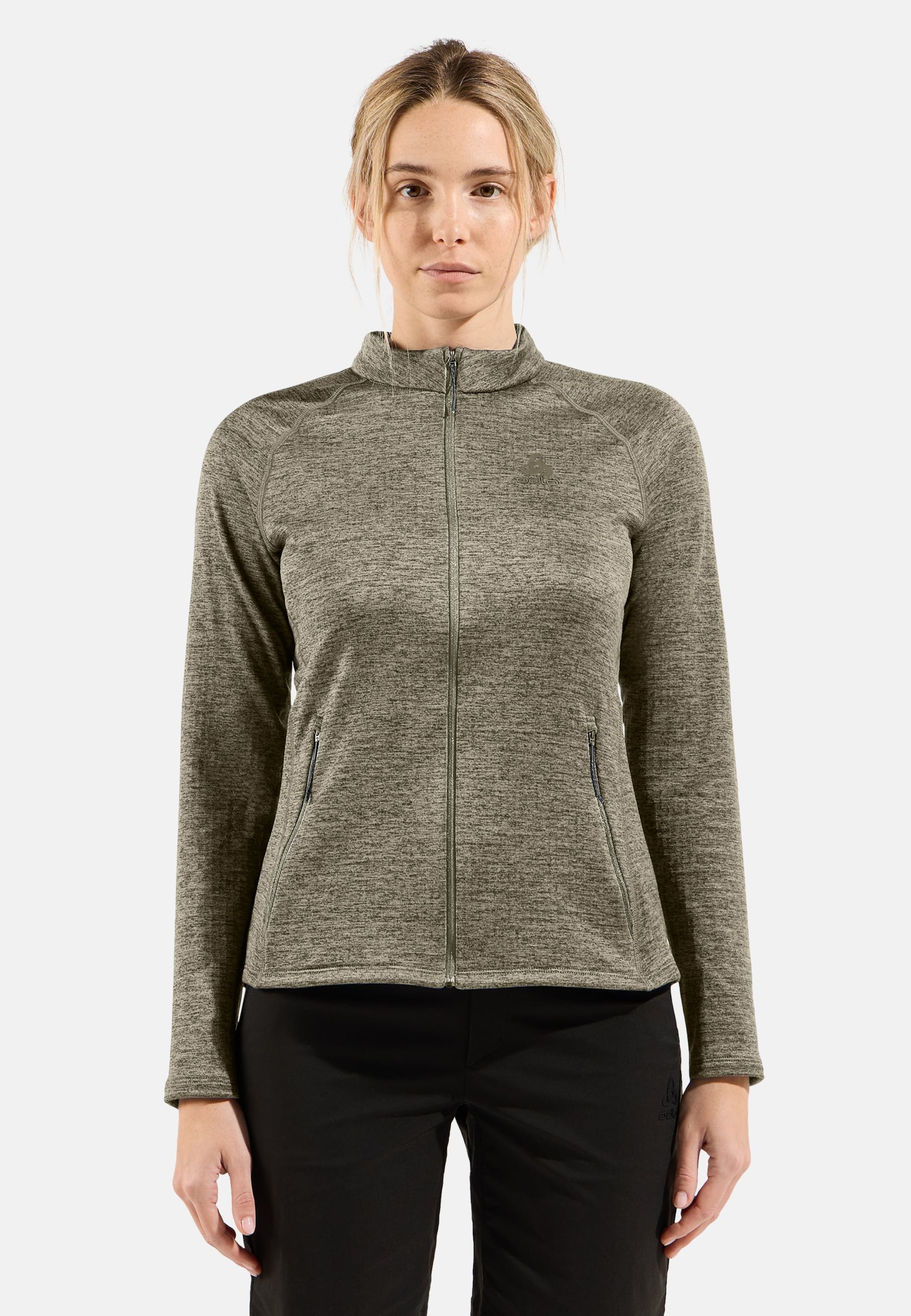 Odlo Tencia Mid Layer Jacke für Damen, L, grün