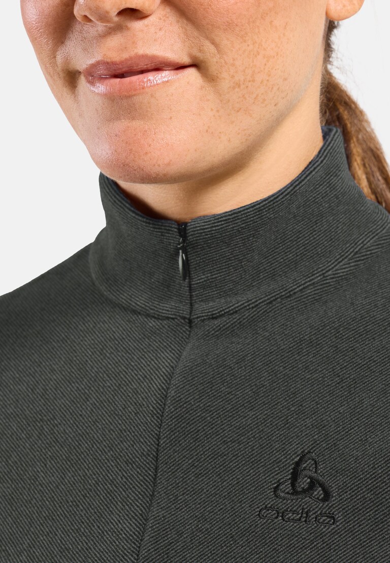 Pull technique à col ½ zippé Roy pour femme